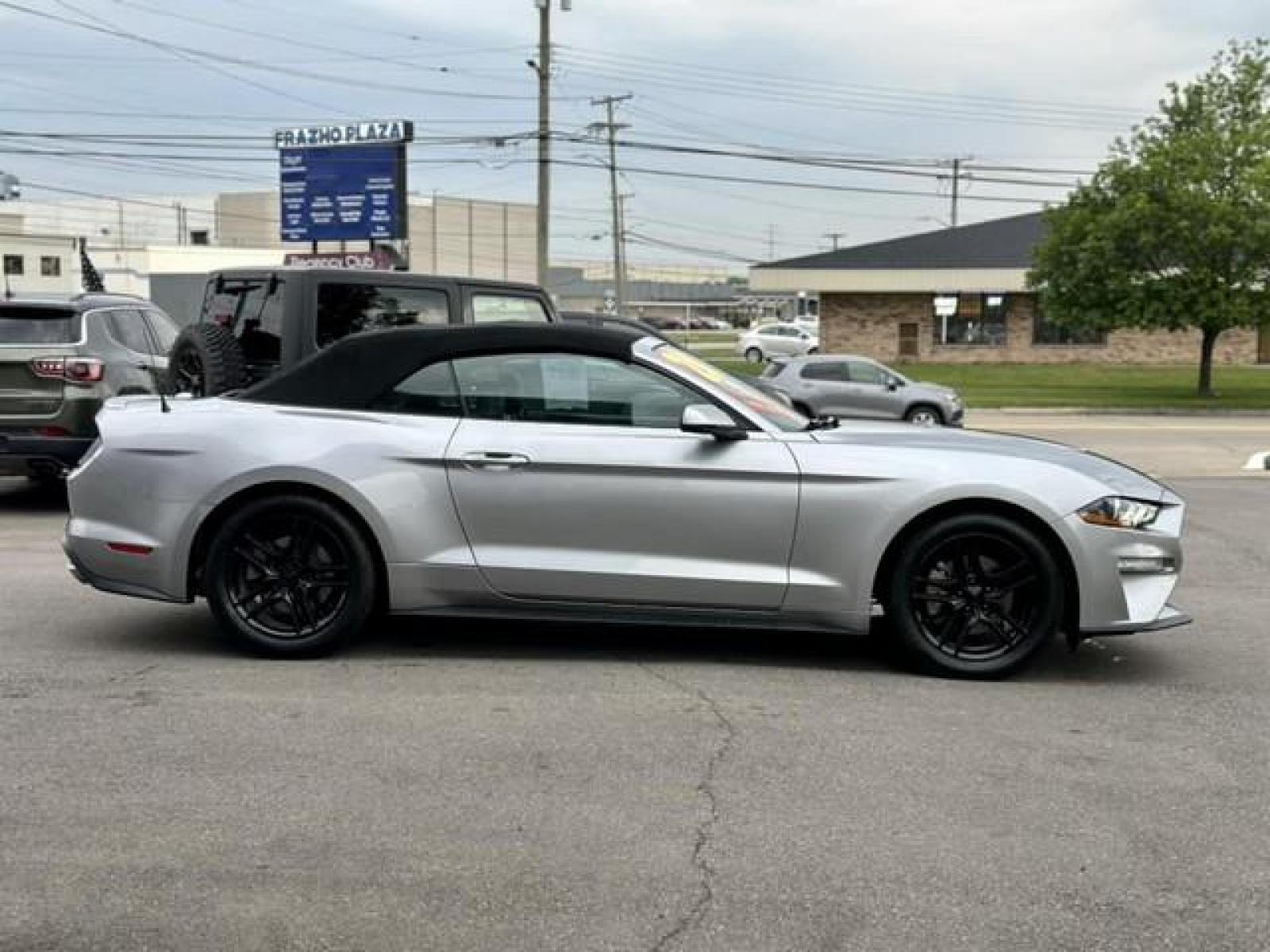 2020 ICONIC SILVER /Black FORD MUSTANG EcoBoost Premium Convertible (1FATP8UH2L5) with an L4,2.3L(140 CID), engine, AUTOMATIC transmission, located at 14600 Frazho Road, Warren, MI, 48089, (586) 776-3400, 42.485996, -82.974220 - Photo #3