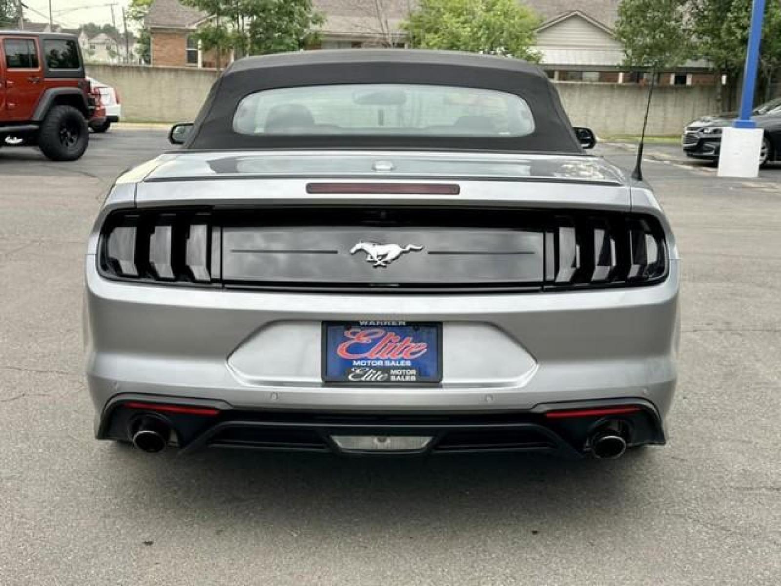 2020 ICONIC SILVER /Black FORD MUSTANG EcoBoost Premium Convertible (1FATP8UH2L5) with an L4,2.3L(140 CID), engine, AUTOMATIC transmission, located at 14600 Frazho Road, Warren, MI, 48089, (586) 776-3400, 42.485996, -82.974220 - Photo #5
