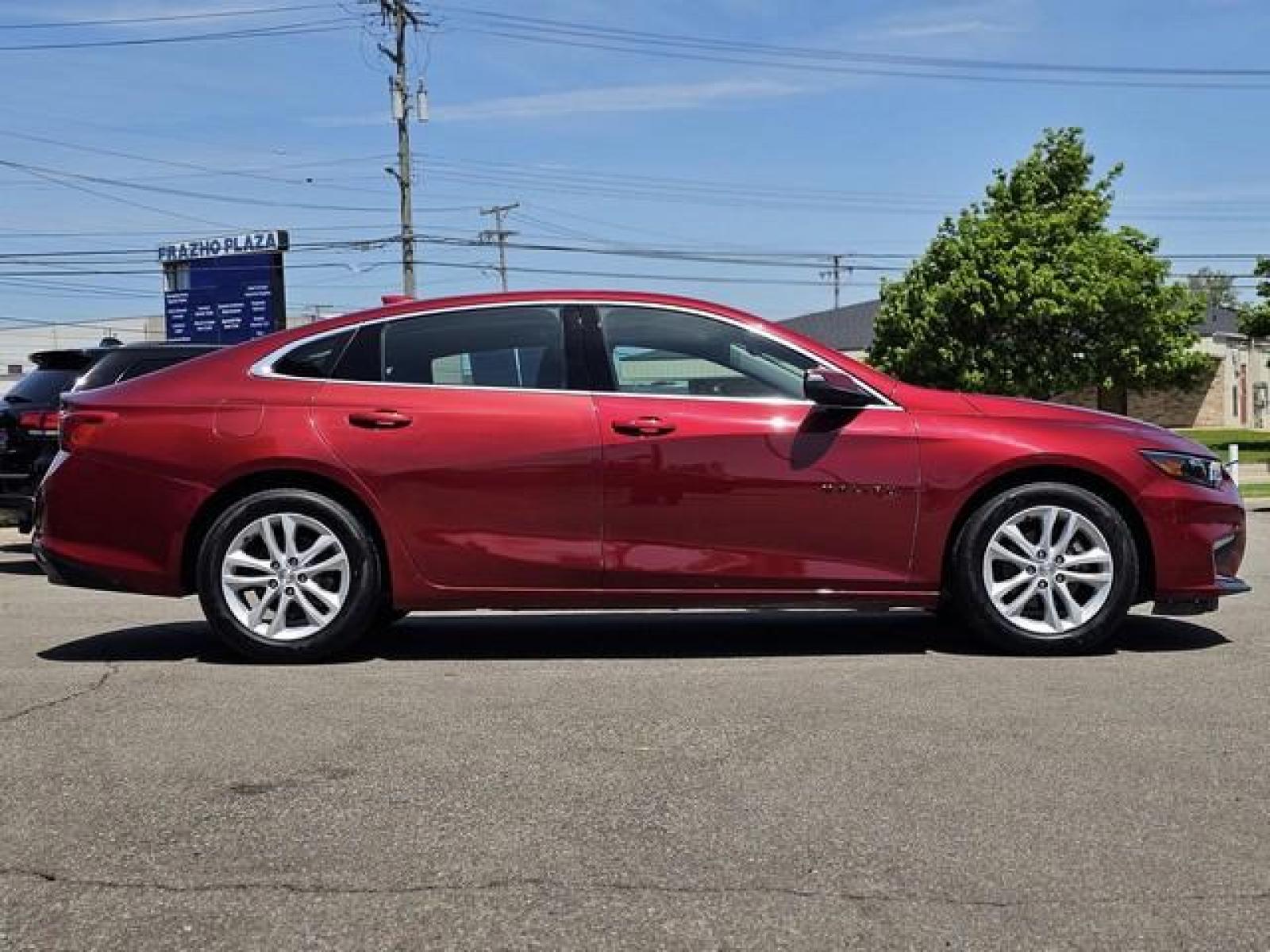 2018 RED CHEVROLET MALIBU (1G1ZD5ST0JF) with an L4,1.5L(91 CID),DOHC engine, AUTOMATIC transmission, located at 14600 Frazho Road, Warren, MI, 48089, (586) 776-3400, 42.485996, -82.974220 - Photo #3