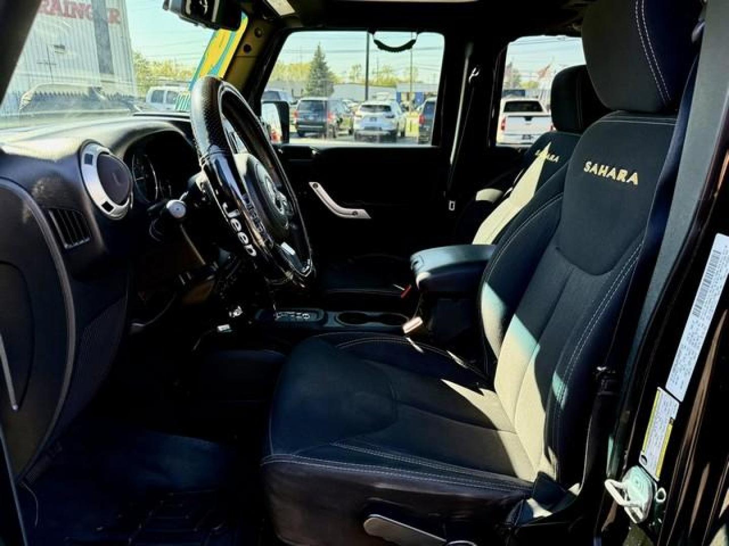 2014 BLACK JEEP WRANGLER (1C4BJWEG7EL) with an V6,3.6L(220 CID),DOHC engine, AUTOMATIC transmission, located at 14600 Frazho Road, Warren, MI, 48089, (586) 776-3400, 42.485996, -82.974220 - Photo#9