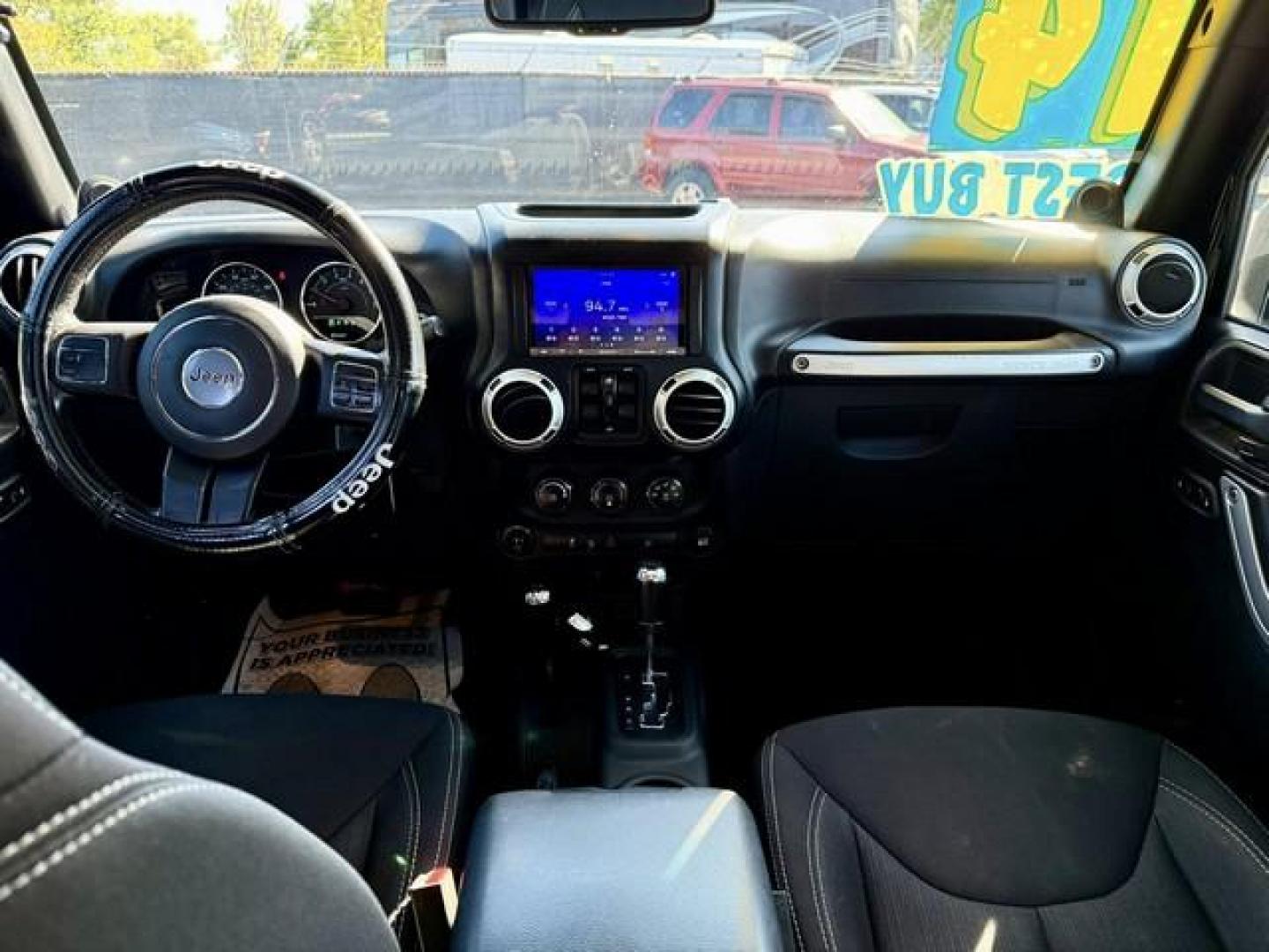 2014 BLACK JEEP WRANGLER (1C4BJWEG7EL) with an V6,3.6L(220 CID),DOHC engine, AUTOMATIC transmission, located at 14600 Frazho Road, Warren, MI, 48089, (586) 776-3400, 42.485996, -82.974220 - Photo#11