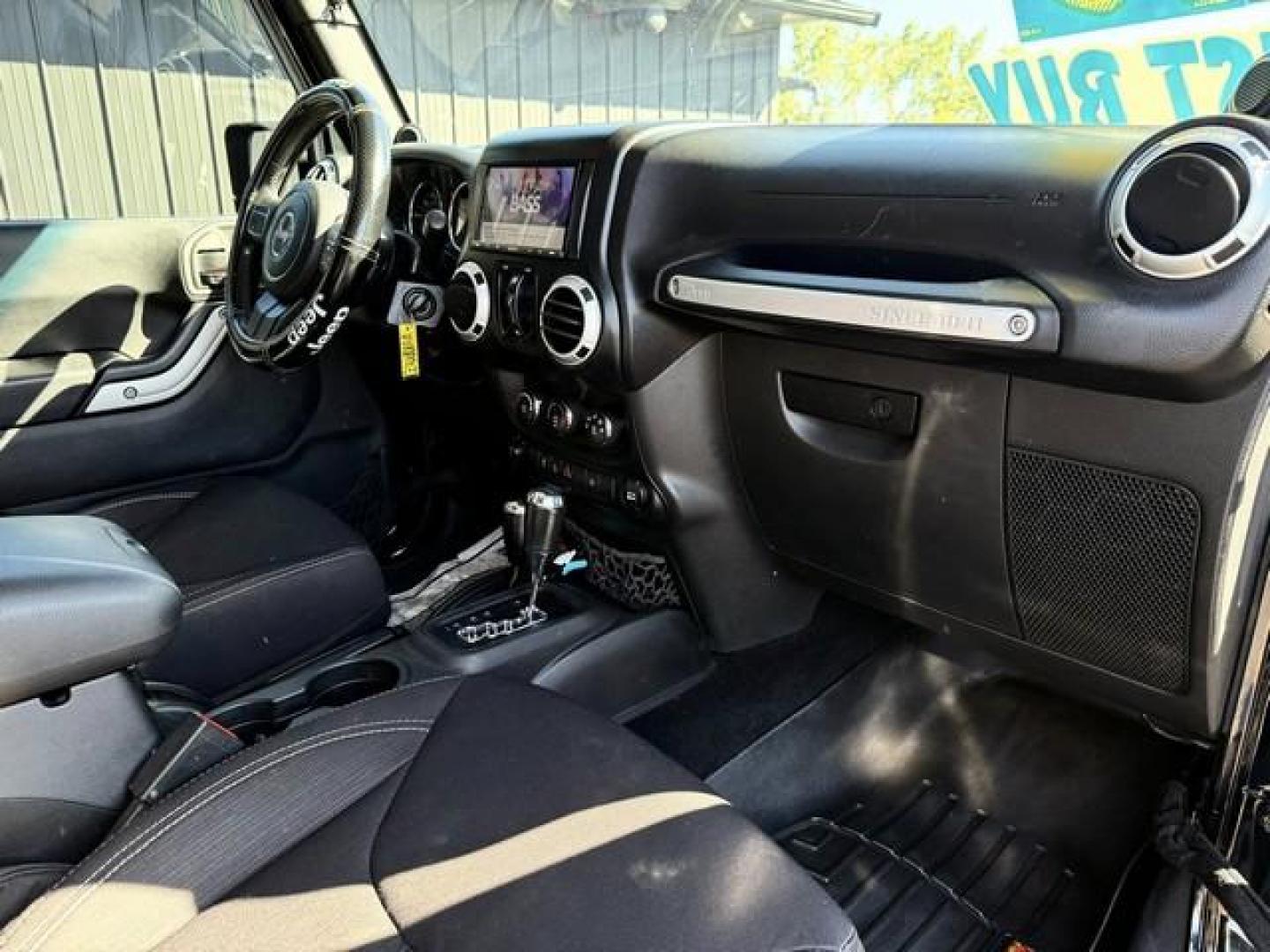 2014 BLACK JEEP WRANGLER (1C4BJWEG7EL) with an V6,3.6L(220 CID),DOHC engine, AUTOMATIC transmission, located at 14600 Frazho Road, Warren, MI, 48089, (586) 776-3400, 42.485996, -82.974220 - Photo#13