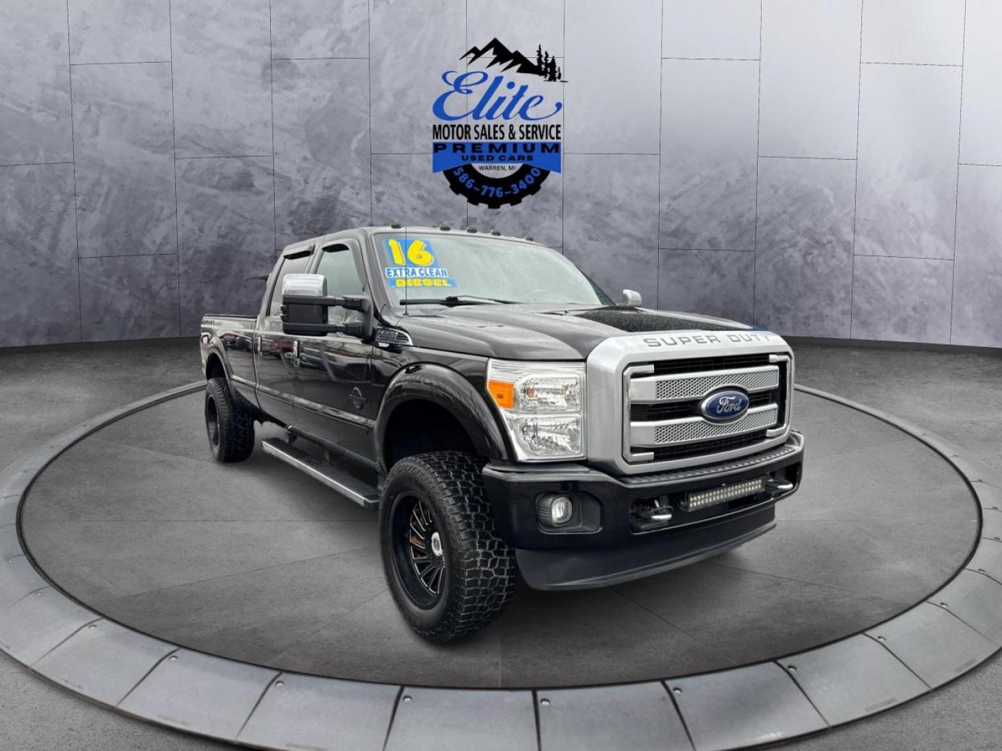 2016 BLACK FORD F-350 SUPER DUTY (1FT8W3BT1GE) with an V8,6.7L(406 CID),OHV engine, AUTOMATIC transmission, located at 14600 Frazho Road, Warren, MI, 48089, (586) 776-3400, 42.485996, -82.974220 - Photo#2
