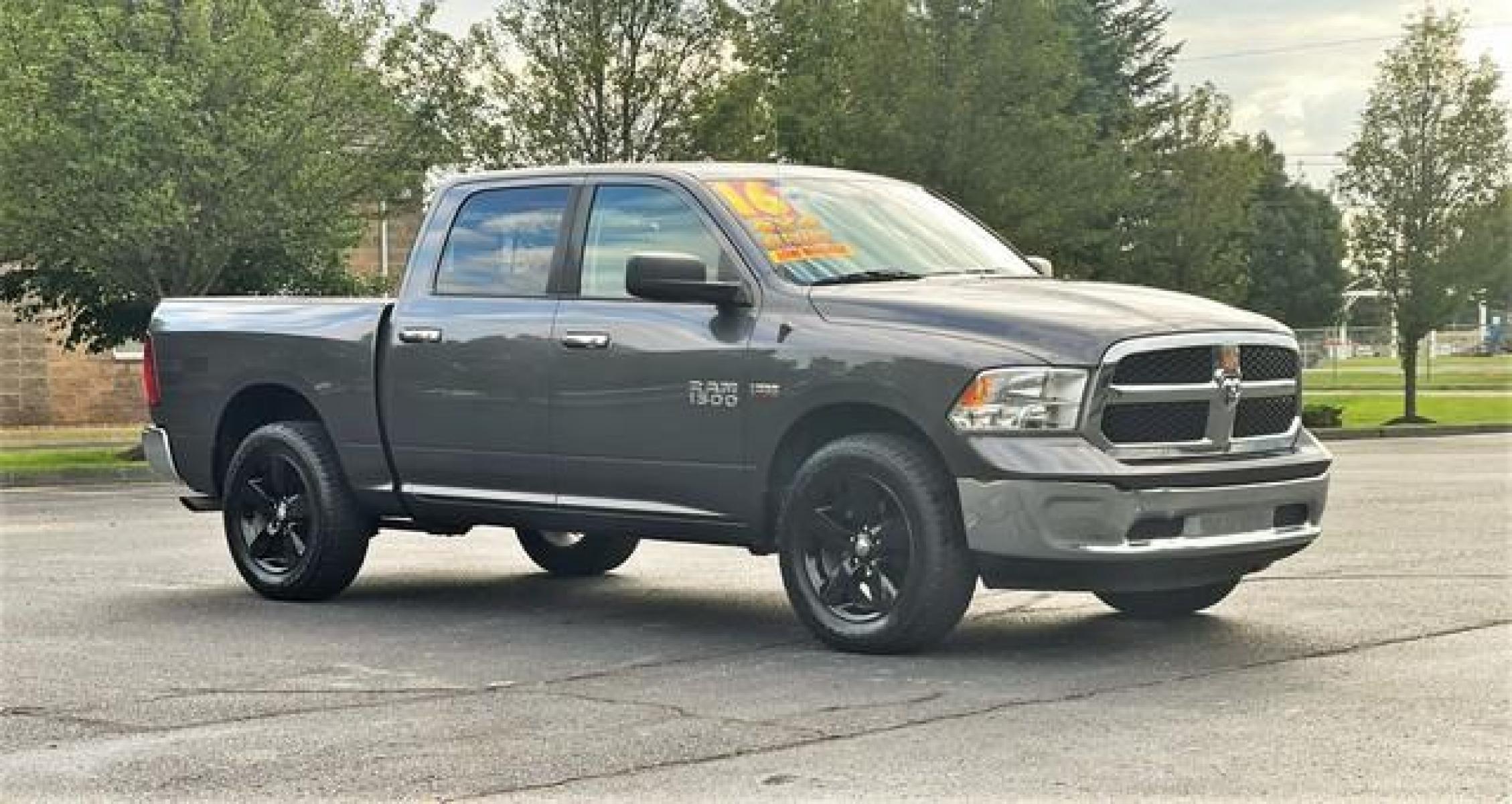 2016 GREY RAM 1500 (1C6RR7LT5GS) with an V8,5.7L(345 CID),OHV engine, AUTOMATIC transmission, located at 14600 Frazho Road, Warren, MI, 48089, (586) 776-3400, 42.485996, -82.974220 - Photo #1