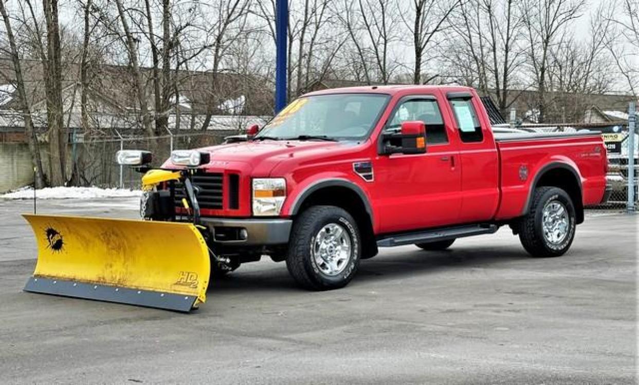 2008 RED FORD F-250 SUPER DUTY (1FTSX21R18E) with an V8,6.4L(391 CID),OHV engine, AUTOMATIC transmission, located at 14600 Frazho Road, Warren, MI, 48089, (586) 776-3400, 42.485996, -82.974220 - Photo #2