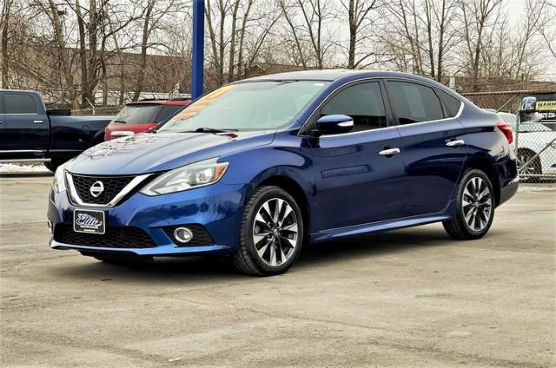 2017 BLUE NISSAN SENTRA (3N1CB7APXHY) with an L4,1.6L( CID),DOHC engine, AUTOMATIC transmission, located at 14600 Frazho Road, Warren, MI, 48089, (586) 776-3400, 42.485996, -82.974220 - Photo #2