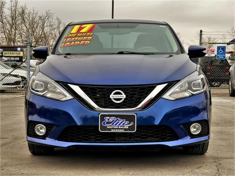 2017 BLUE NISSAN SENTRA (3N1CB7APXHY) with an L4,1.6L( CID),DOHC engine, AUTOMATIC transmission, located at 14600 Frazho Road, Warren, MI, 48089, (586) 776-3400, 42.485996, -82.974220 - Photo #3