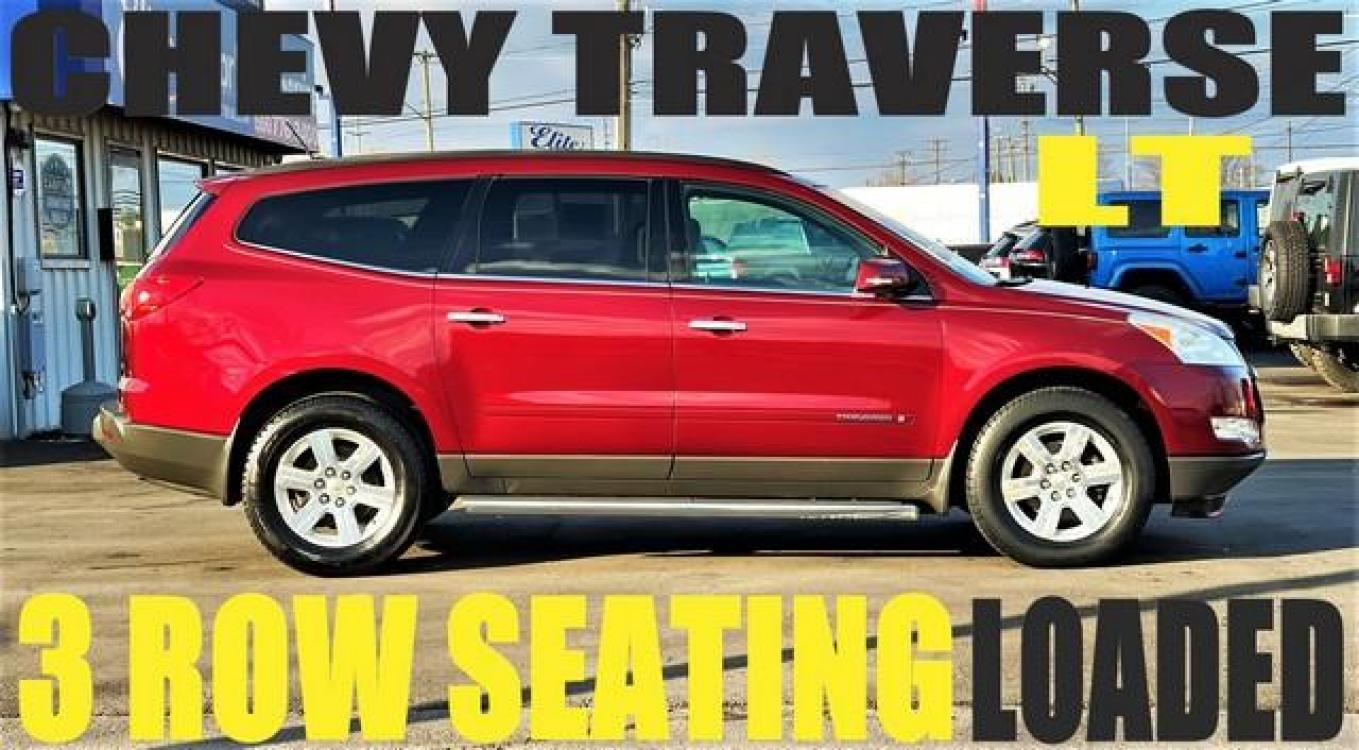 2009 BURGANDY CHEVROLET TRAVERSE (1GNER23DX9S) with an V6,3.6L(217 CID),DOHC engine, AUTOMATIC transmission, located at 14600 Frazho Road, Warren, MI, 48089, (586) 776-3400, 42.485996, -82.974220 - Photo #0