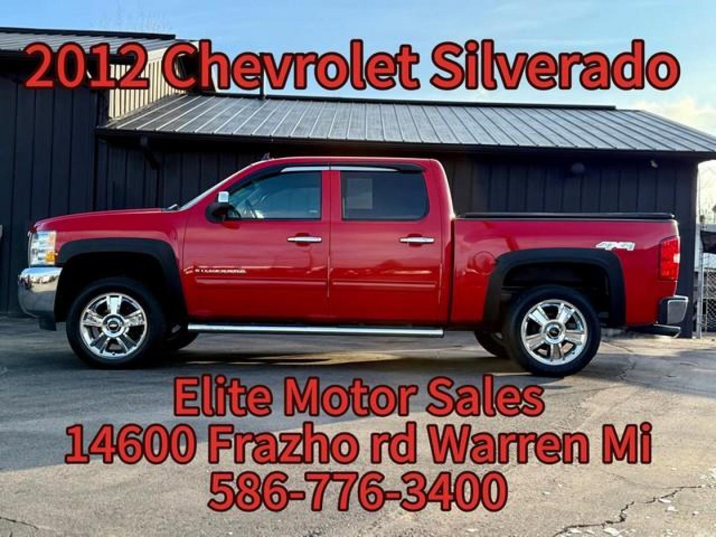 2012 RED CHEVROLET SILVERADO 1500 (1GCPKSE78CF) with an V8,5.3L(325 CID),OHV engine, AUTOMATIC transmission, located at 14600 Frazho Road, Warren, MI, 48089, (586) 776-3400, 42.485996, -82.974220 - Photo#0