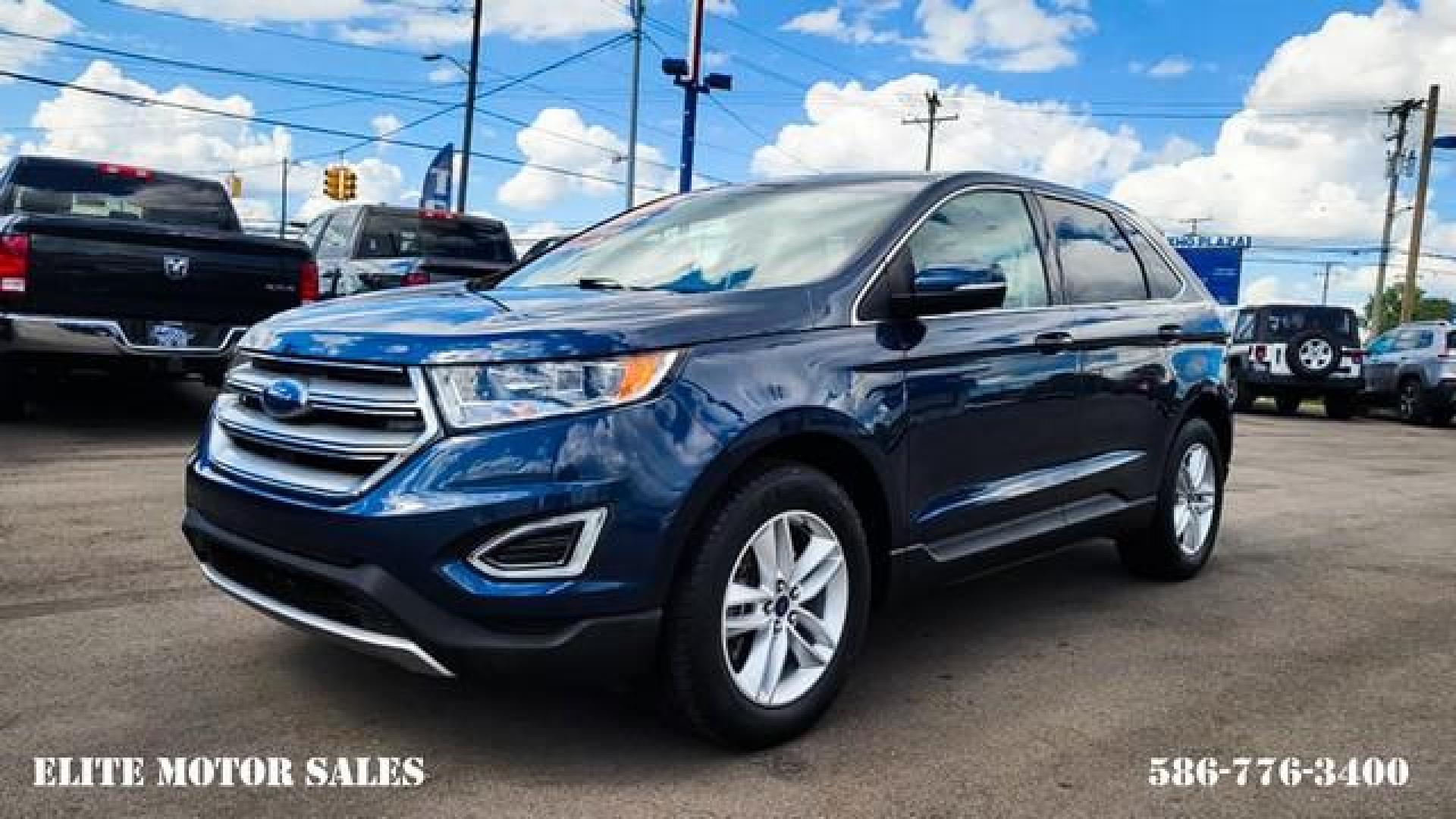2017 BLUE FORD EDGE (2FMPK4J90HB) with an L4,2.0L(122 CID),DOHC engine, AUTOMATIC transmission, located at 14600 Frazho Road, Warren, MI, 48089, (586) 776-3400, 42.485996, -82.974220 - Photo#0