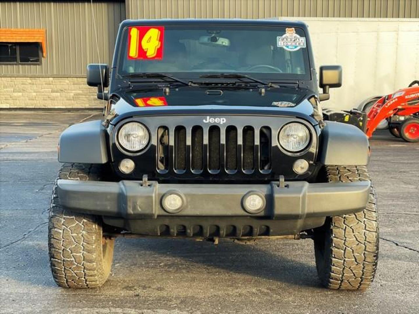 2014 BLACK JEEP WRANGLER (1C4BJWDG7EL) with an V6,3.6L(220 CID),DOHC engine, MANUAL transmission, located at 14600 Frazho Road, Warren, MI, 48089, (586) 776-3400, 42.485996, -82.974220 - Photo#2
