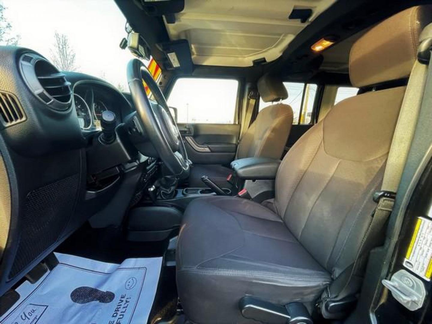 2014 BLACK JEEP WRANGLER (1C4BJWDG7EL) with an V6,3.6L(220 CID),DOHC engine, MANUAL transmission, located at 14600 Frazho Road, Warren, MI, 48089, (586) 776-3400, 42.485996, -82.974220 - Photo#9