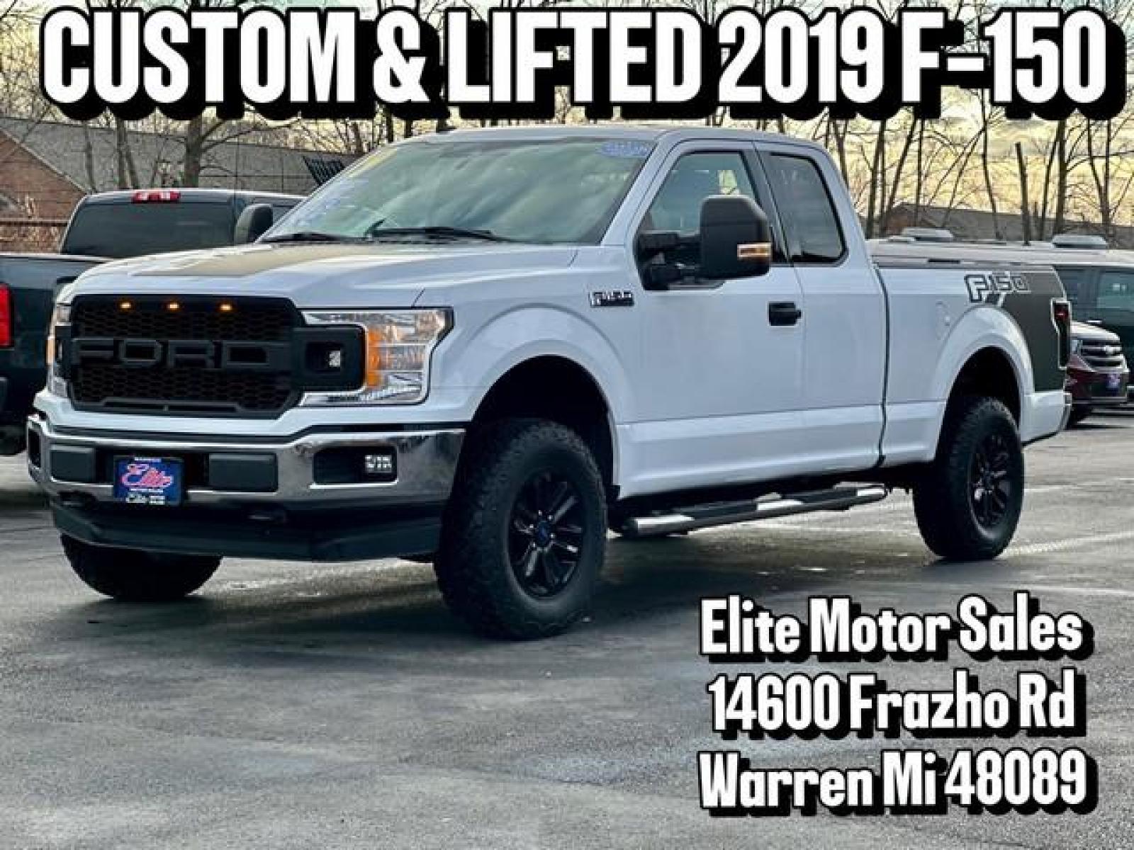 2019 WHITE FORD F-150 (1FTFX1E44KK) with an V6,3.5L(213 CID),DOHC engine, AUTOMATIC transmission, located at 14600 Frazho Road, Warren, MI, 48089, (586) 776-3400, 42.485996, -82.974220 - Photo #0