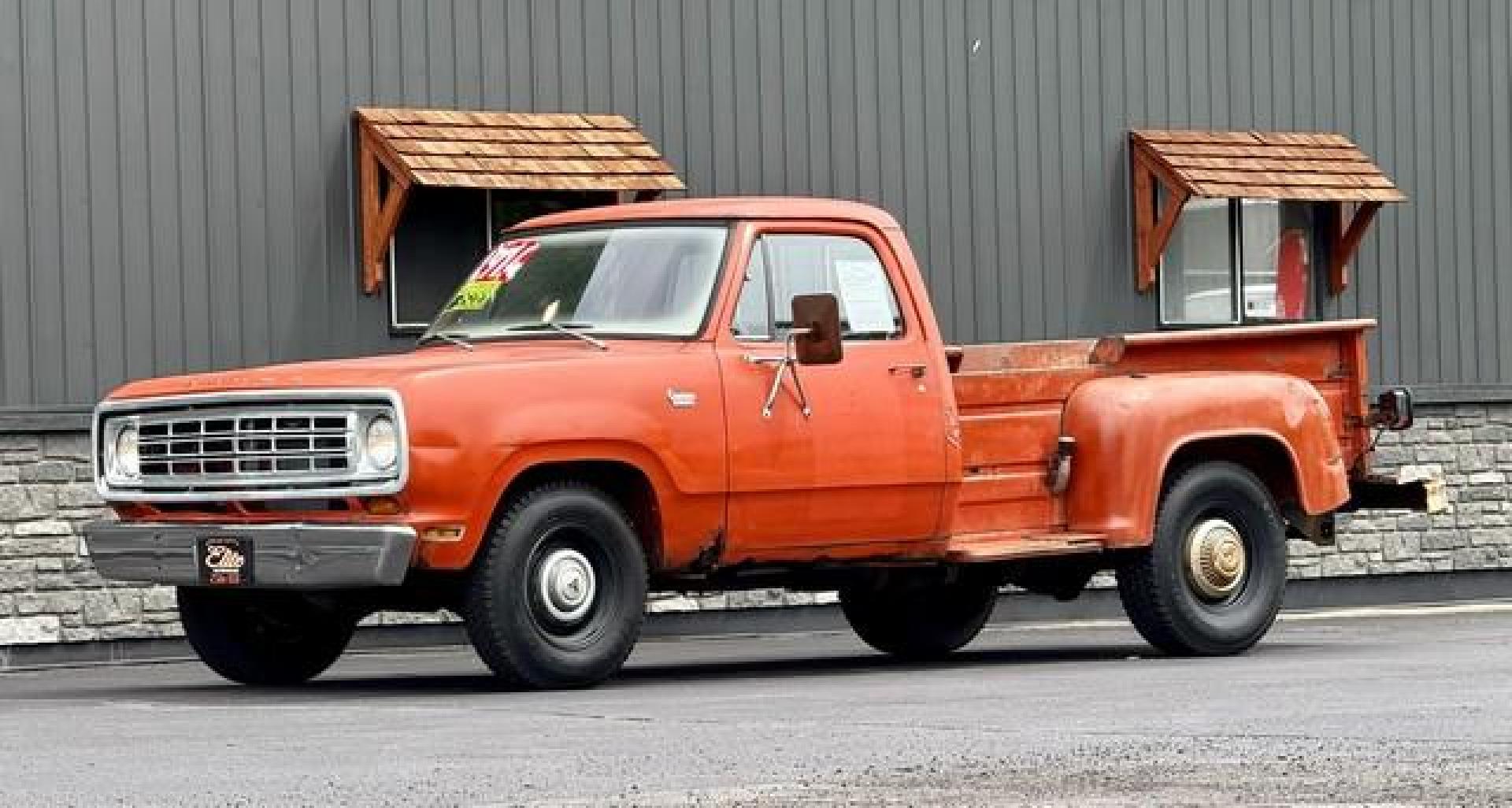 1974 ORANGE DODGE D200 (D23BE4S1529) with an 318 2 BARREL V8 engine, AUTOMATIC transmission, located at 14600 Frazho Road, Warren, MI, 48089, (586) 776-3400, 42.485996, -82.974220 - Photo#1