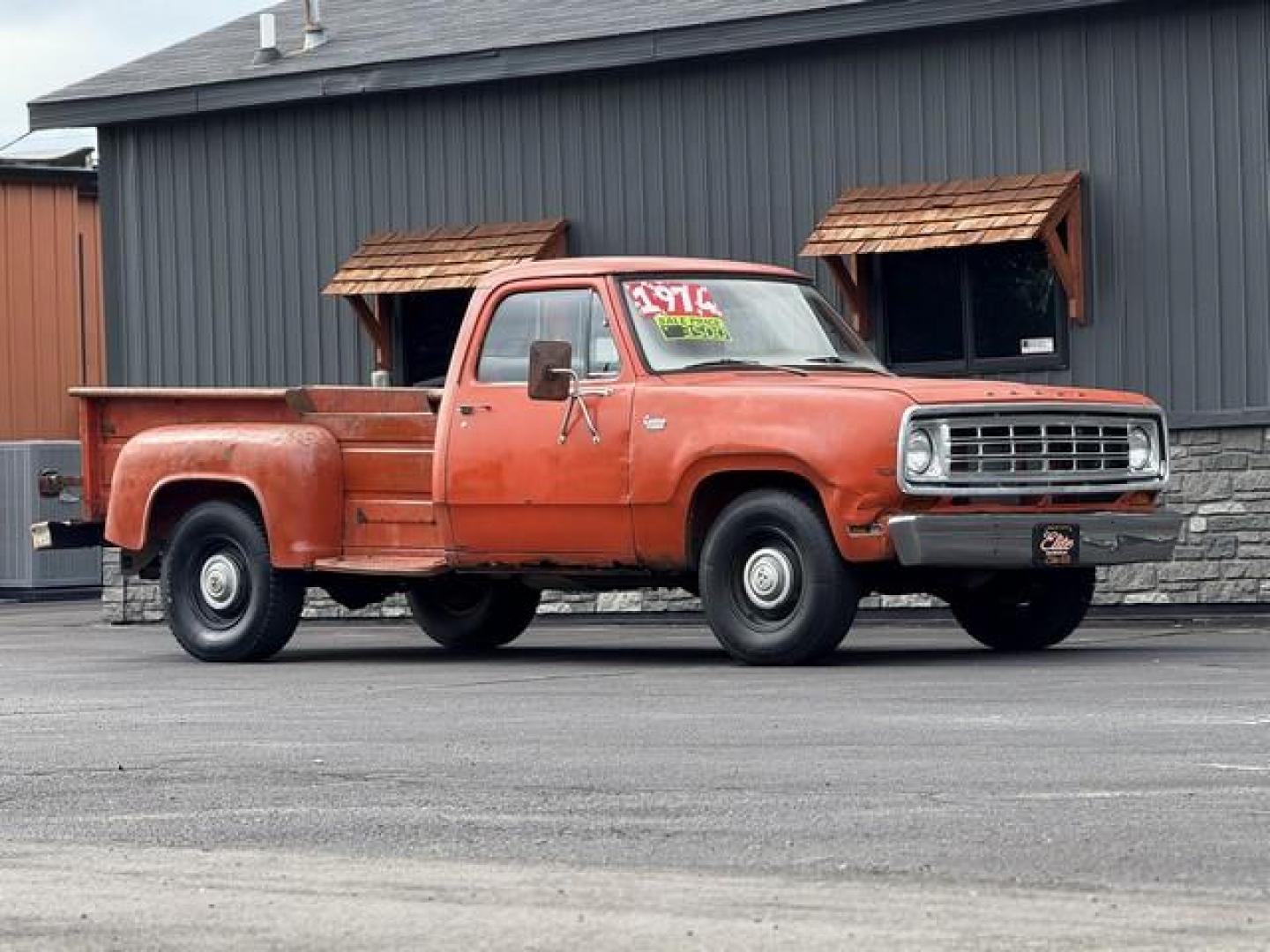 1974 ORANGE DODGE D200 (D23BE4S1529) with an 318 2 BARREL V8 engine, AUTOMATIC transmission, located at 14600 Frazho Road, Warren, MI, 48089, (586) 776-3400, 42.485996, -82.974220 - Photo#3