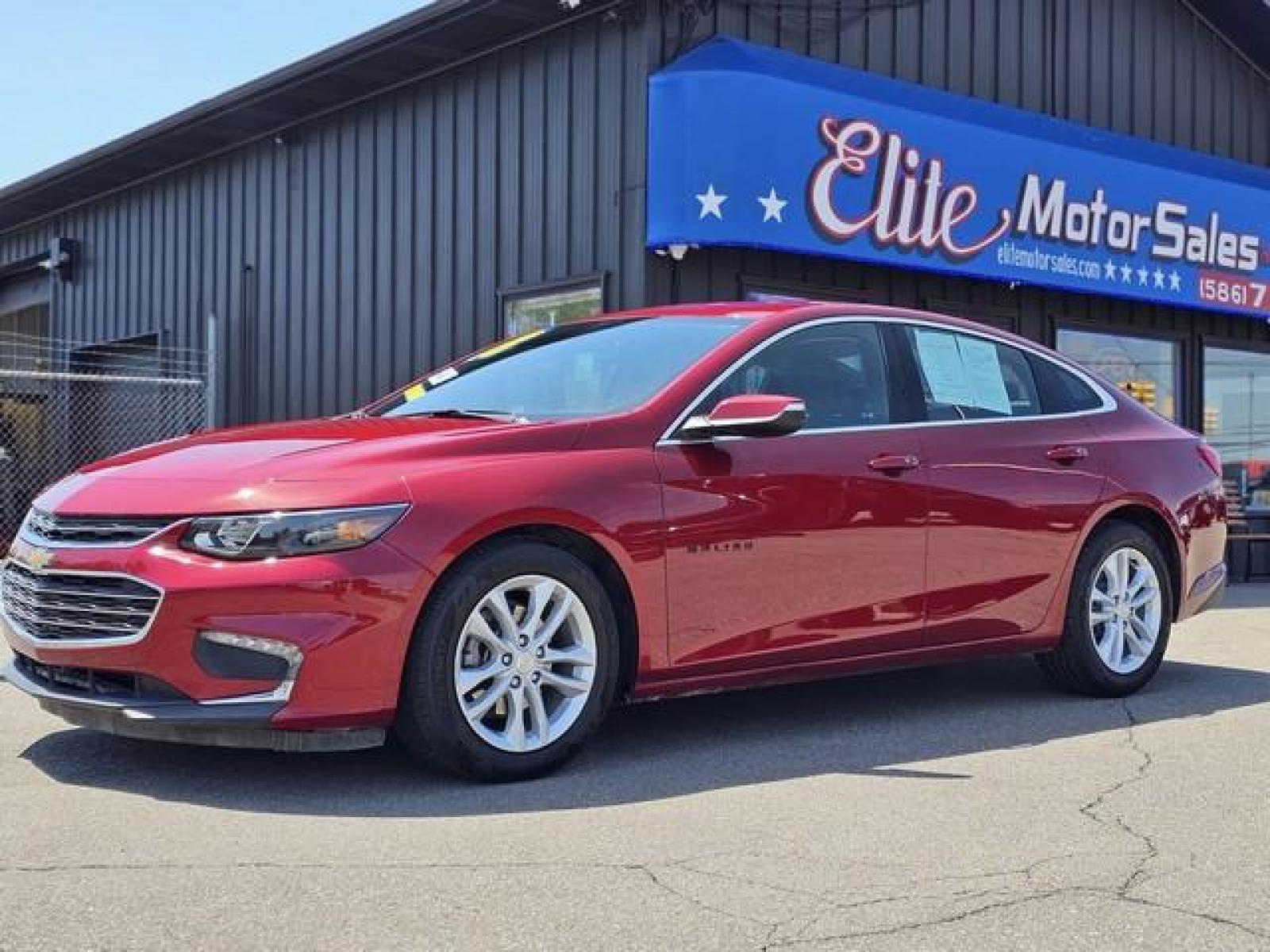 2018 RED CHEVROLET MALIBU (1G1ZD5ST0JF) with an L4,1.5L(91 CID),DOHC engine, AUTOMATIC transmission, located at 14600 Frazho Road, Warren, MI, 48089, (586) 776-3400, 42.485996, -82.974220 - Photo #0
