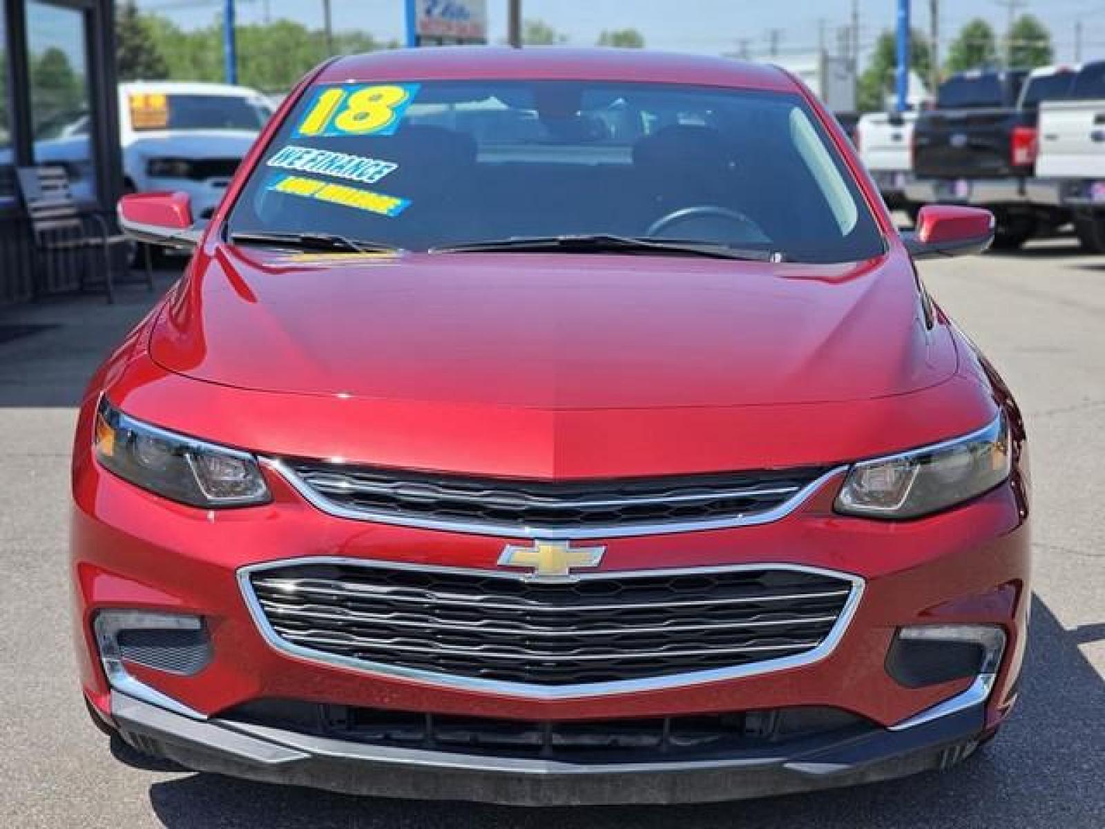 2018 RED CHEVROLET MALIBU (1G1ZD5ST0JF) with an L4,1.5L(91 CID),DOHC engine, AUTOMATIC transmission, located at 14600 Frazho Road, Warren, MI, 48089, (586) 776-3400, 42.485996, -82.974220 - Photo #1