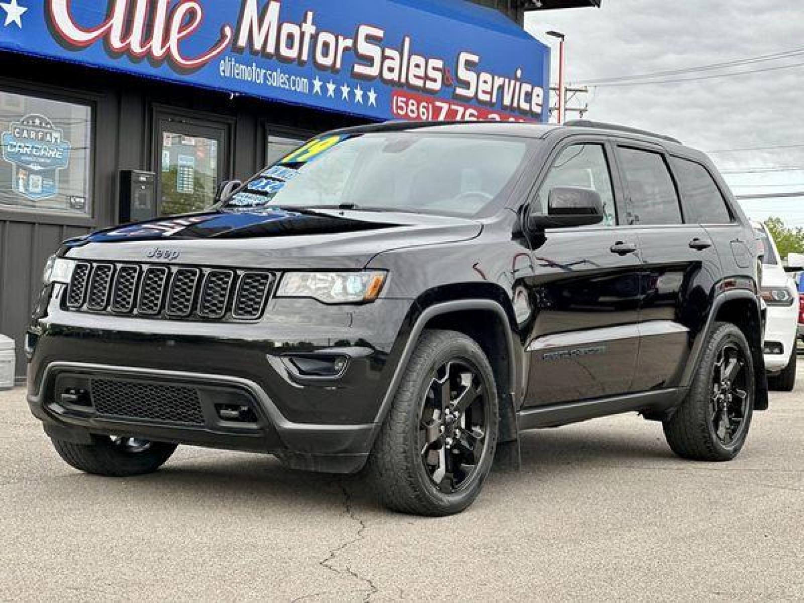 2019 BLACK JEEP GRAND CHEROKEE LAREDO/ALT (1C4RJFAG9KC) with an V6,3.6L(220 CID),DOHC engine, AUTOMATIC transmission, located at 14600 Frazho Road, Warren, MI, 48089, (586) 776-3400, 42.485996, -82.974220 - Photo #0