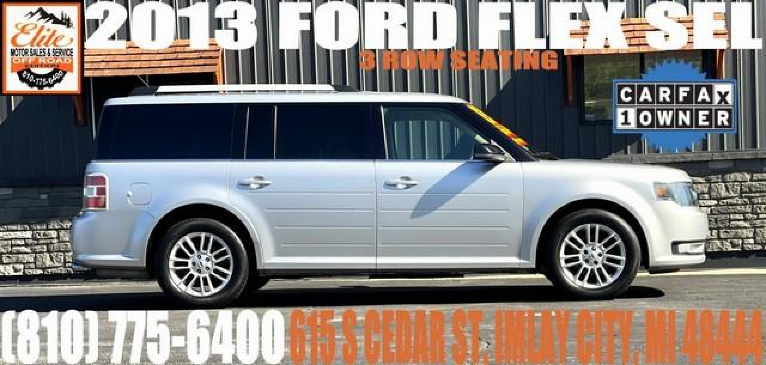 2013 SILVER FORD FLEX (2FMGK5C80DB) with an V6,3.5L(213 CID),DOHC engine, AUTOMATIC transmission, located at 14600 Frazho Road, Warren, MI, 48089, (586) 776-3400, 42.485996, -82.974220 - Photo #0