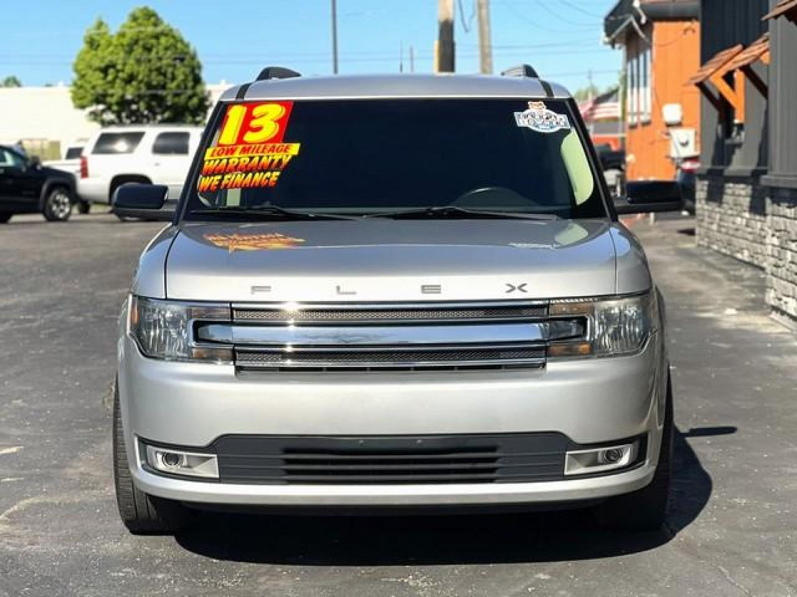 2013 SILVER FORD FLEX (2FMGK5C80DB) with an V6,3.5L(213 CID),DOHC engine, AUTOMATIC transmission, located at 14600 Frazho Road, Warren, MI, 48089, (586) 776-3400, 42.485996, -82.974220 - Photo #1