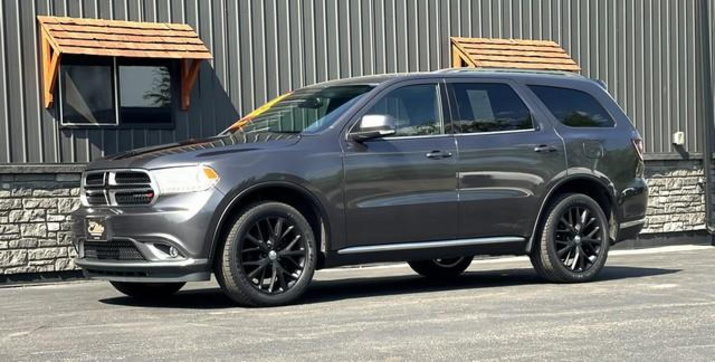 2016 GRAY DODGE DURANGO (1C4RDJDG7GC) with an V6,3.6L(220 CID),DOHC engine, AUTOMATIC transmission, located at 14600 Frazho Road, Warren, MI, 48089, (586) 776-3400, 42.485996, -82.974220 - Photo #1