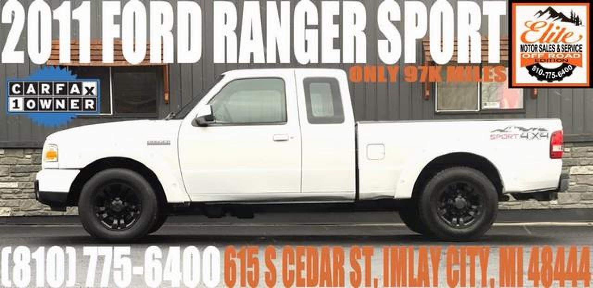 2011 WHITE FORD RANGER (1FTLR4FE4BP) with an V6,4.0L(245 CID),SOHC engine, AUTOMATIC transmission, located at 14600 Frazho Road, Warren, MI, 48089, (586) 776-3400, 42.485996, -82.974220 - Photo#0