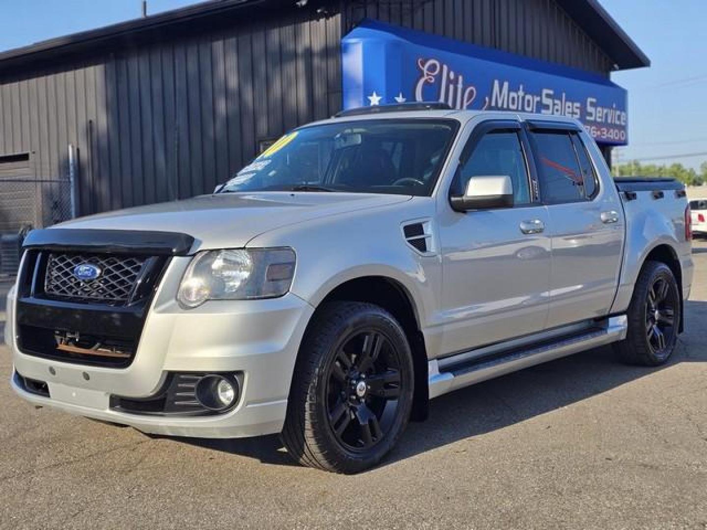 2010 SILVER FORD EXPLORER SPORT TRAC (1FMEU2D83AU) with an V8,4.6L(281 CID),SOHC engine, AUTOMATIC transmission, located at 14600 Frazho Road, Warren, MI, 48089, (586) 776-3400, 42.485996, -82.974220 - Photo#0