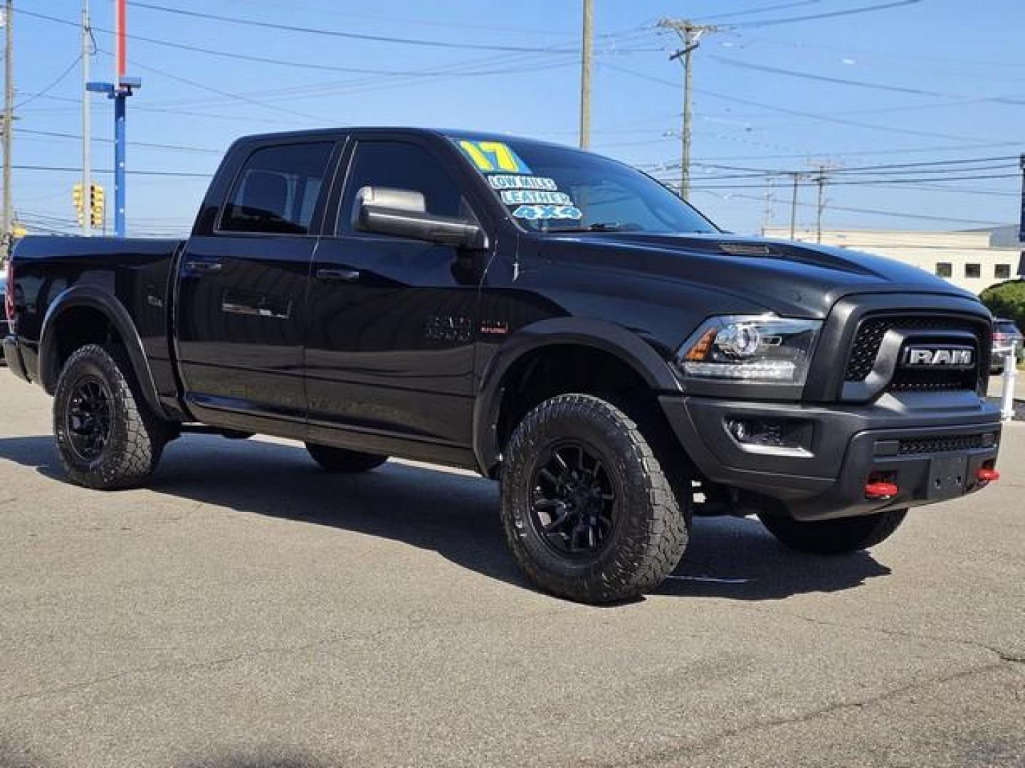 2017 BLACK RAM 1500 (1C6RR7YT9HS) with an V8,5.7L(345 CID),OHV engine, AUTOMATIC transmission, located at 14600 Frazho Road, Warren, MI, 48089, (586) 776-3400, 42.485996, -82.974220 - Photo#2