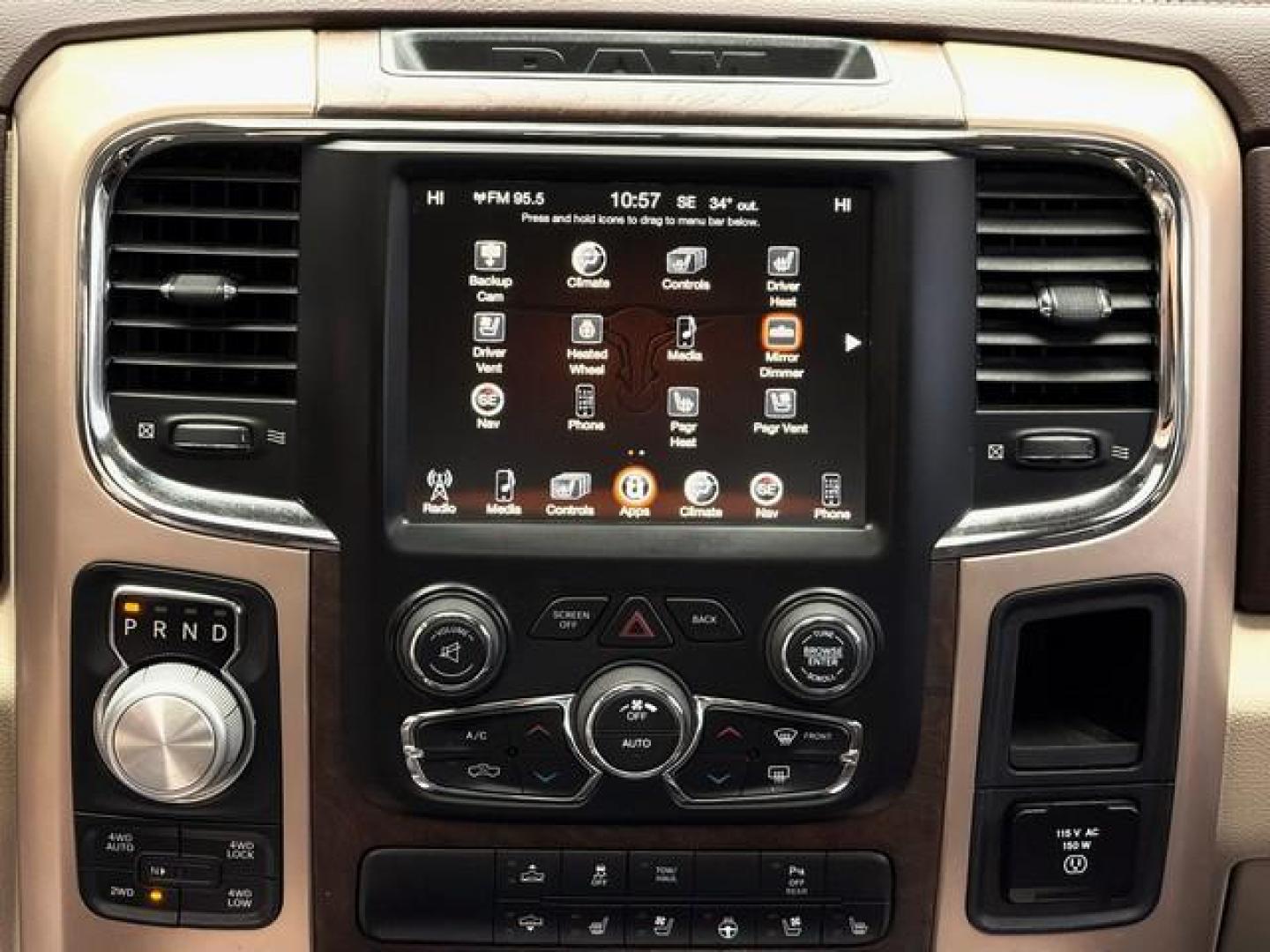 2017 BLACK RAM 1500 (1C6RR7PT4HS) with an V8,5.7L(345 CID),OHV engine, AUTOMATIC transmission, located at 14600 Frazho Road, Warren, MI, 48089, (586) 776-3400, 42.485996, -82.974220 - Photo#12