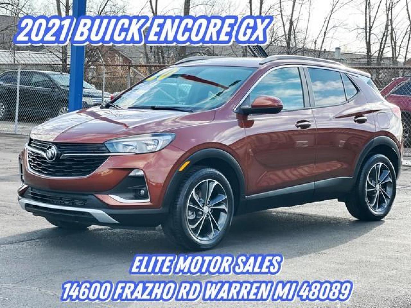 2020 BRONZE FIRE BUICK ENCORE GX (KL4MMDSL5LB) with an L3,1.3L(83 CID),DOHC engine, AUTOMATIC transmission, located at 14600 Frazho Road, Warren, MI, 48089, (586) 776-3400, 42.485996, -82.974220 - Photo#0
