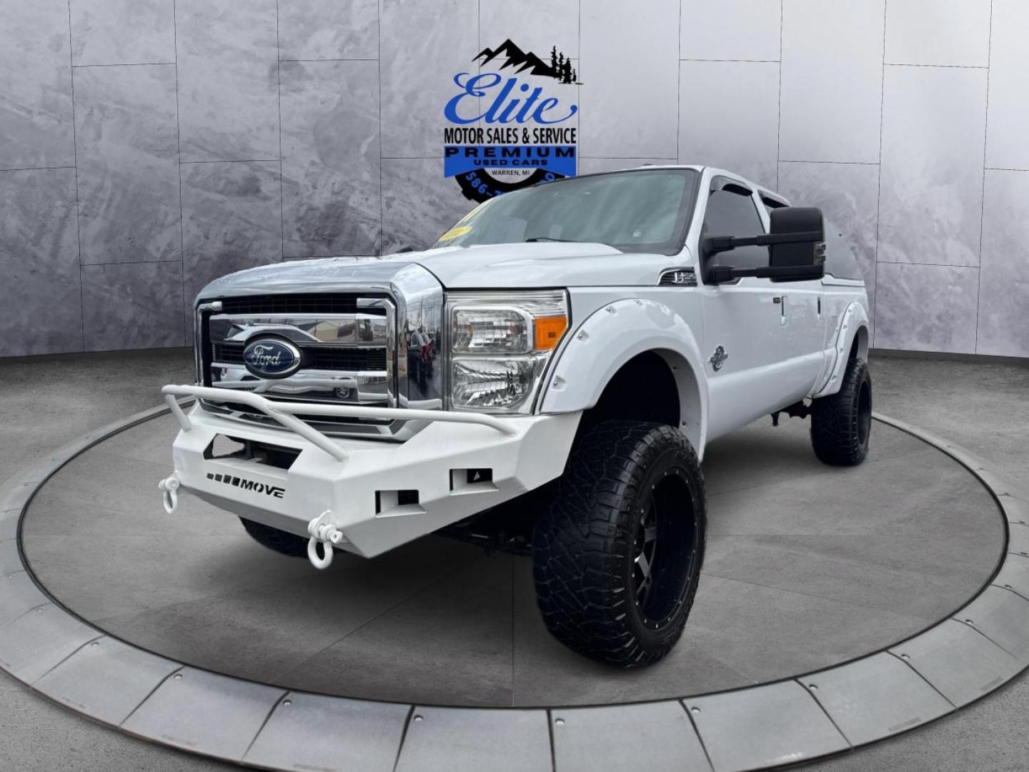 2011 WHITE FORD F-250 SUPER DUTY LARIAT (1FT7W2BT5BE) with an V8,6.7L(406 CID),OHV engine, AUTOMATIC transmission, located at 14600 Frazho Road, Warren, MI, 48089, (586) 776-3400, 42.485996, -82.974220 - Photo#0