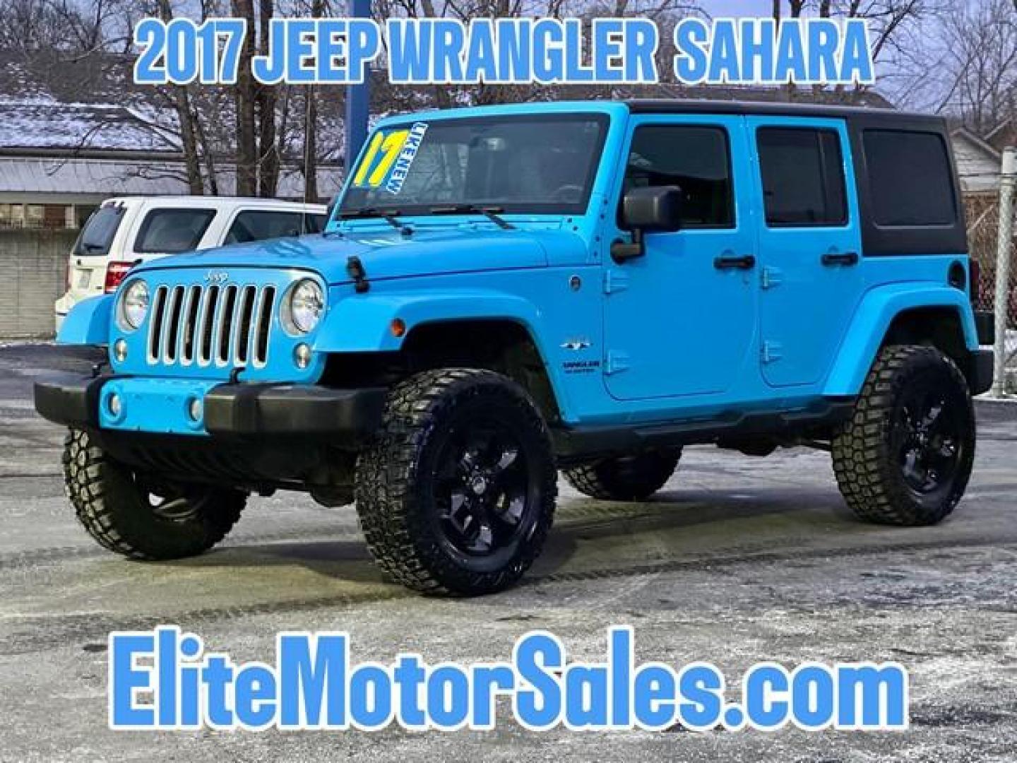 2017 CHEIF BLUE JEEP WRANGLER (1C4BJWEG0HL) with an V6,3.6L(220 CID),DOHC engine, AUTOMATIC transmission, located at 14600 Frazho Road, Warren, MI, 48089, (586) 776-3400, 42.485996, -82.974220 - Photo#0