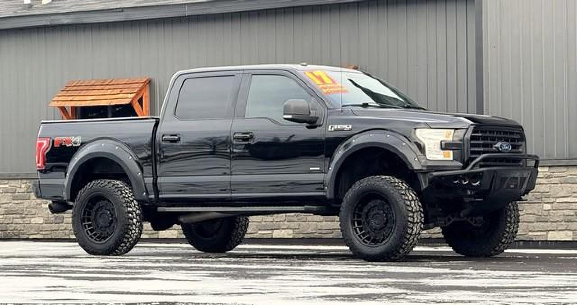 2017 BLACK FORD F-150 (1FTEW1EP2HF) with an V6,2.7L(164 CID),DOHC engine, AUTOMATIC transmission, located at 14600 Frazho Road, Warren, MI, 48089, (586) 776-3400, 42.485996, -82.974220 - Photo#5