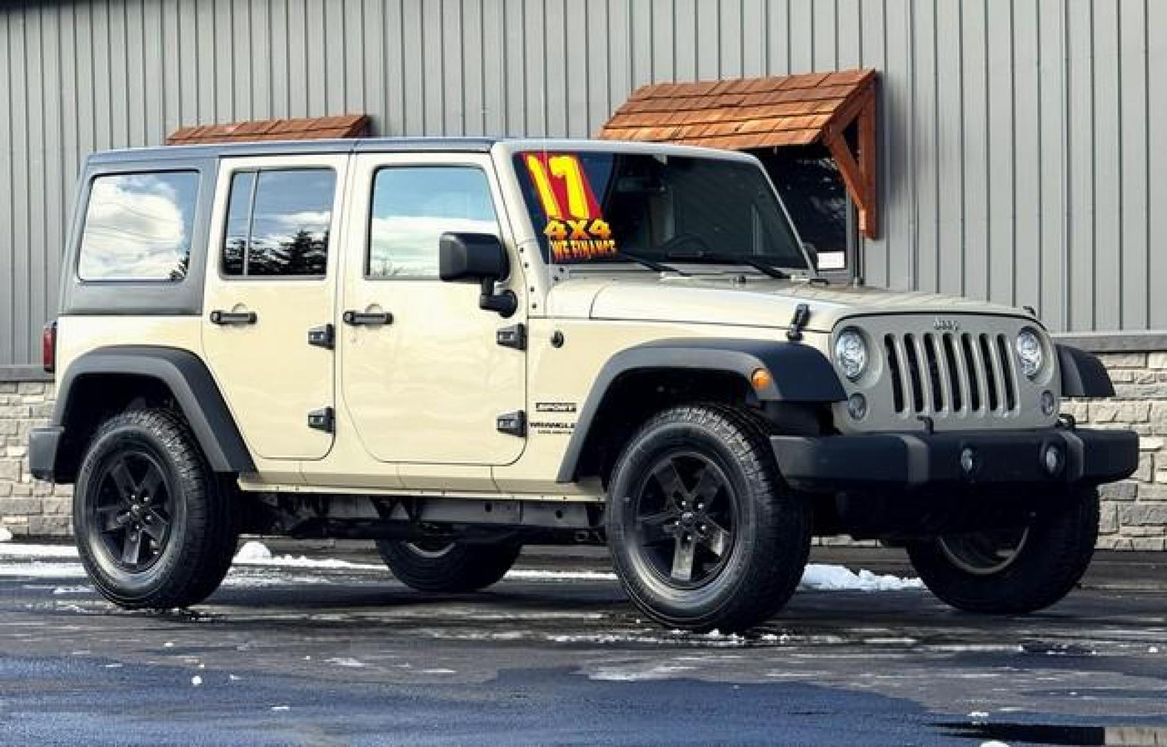 2017 SANDSTONE JEEP WRANGLER (1C4HJWDG7HL) with an V6,3.6L(220 CID),DOHC engine, AUTOMATIC transmission, located at 14600 Frazho Road, Warren, MI, 48089, (586) 776-3400, 42.485996, -82.974220 - Photo#2