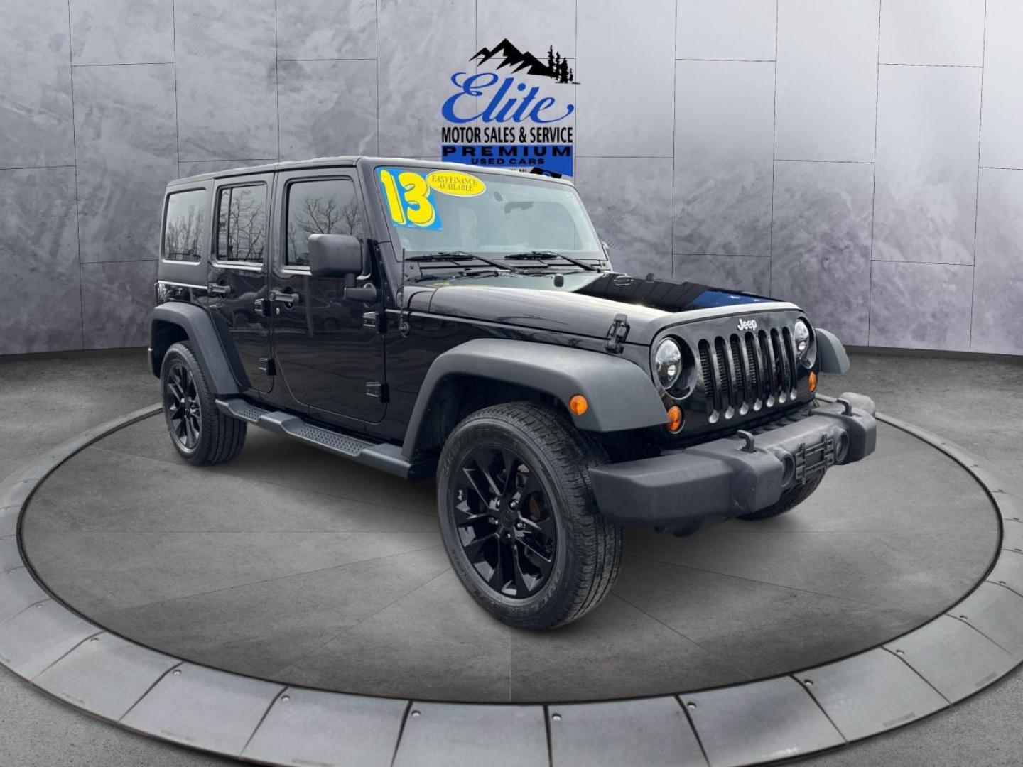 2013 BLACK JEEP WRANGLER (1C4BJWDG3DL) with an V6,3.6L(220 CID),DOHC engine, AUTOMATIC transmission, located at 14600 Frazho Road, Warren, MI, 48089, (586) 776-3400, 42.485996, -82.974220 - Photo#2
