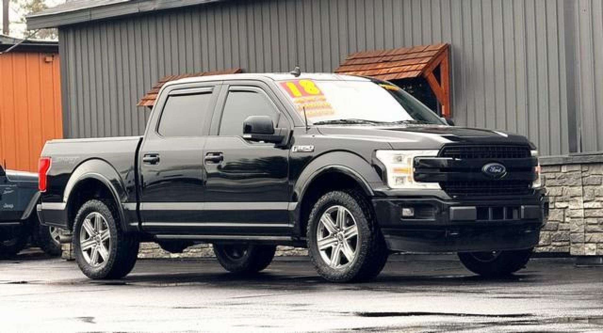 2018 BLACK FORD F-150 (1FTEW1EGXJF) with an V6,3.5L(213 CID),DOHC engine, AUTOMATIC transmission, located at 14600 Frazho Road, Warren, MI, 48089, (586) 776-3400, 42.485996, -82.974220 - Photo#3