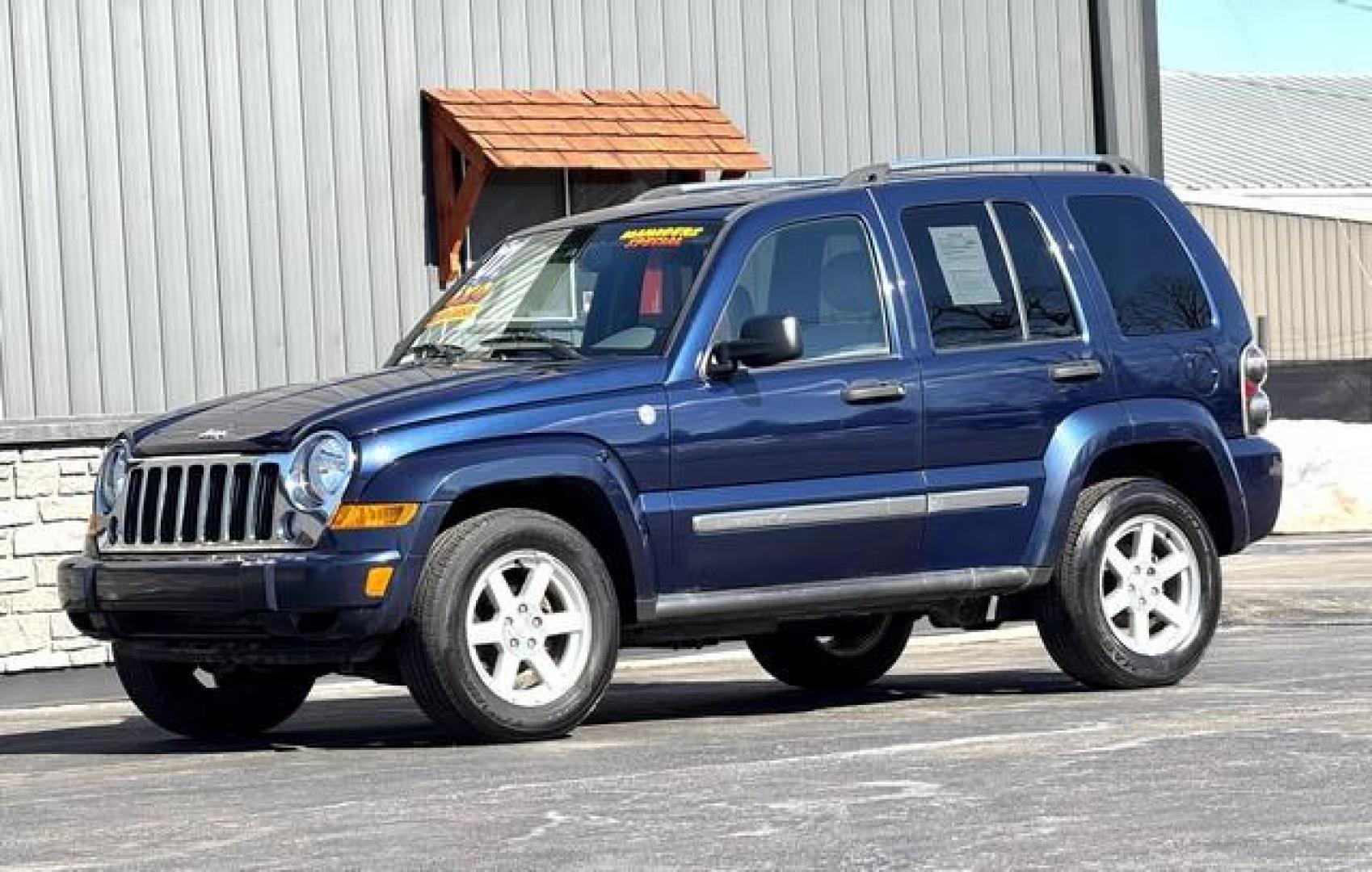 2007 BLUE JEEP LIBERTY (1J4GL58K37W) with an V6,3.7L(226 CID),SOHC engine, AUTOMATIC transmission, located at 14600 Frazho Road, Warren, MI, 48089, (586) 776-3400, 42.485996, -82.974220 - Photo#1
