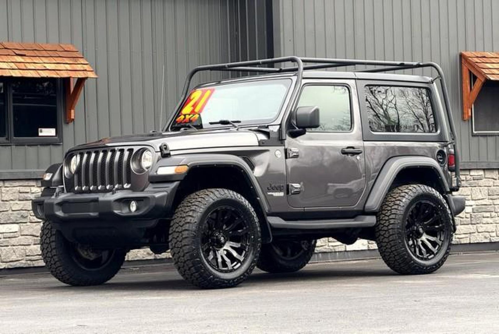 2021 BLACK JEEP WRANGLER (1C4HJXAG7MW) with an V6,3.6L(220 CID), engine, AUTOMATIC transmission, located at 14600 Frazho Road, Warren, MI, 48089, (586) 776-3400, 42.485996, -82.974220 - Photo#1