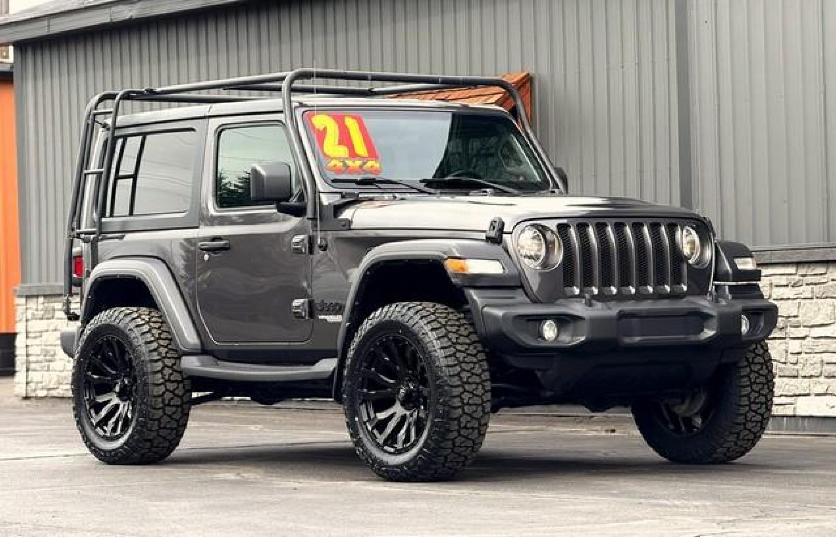 2021 BLACK JEEP WRANGLER (1C4HJXAG7MW) with an V6,3.6L(220 CID), engine, AUTOMATIC transmission, located at 14600 Frazho Road, Warren, MI, 48089, (586) 776-3400, 42.485996, -82.974220 - Photo#2