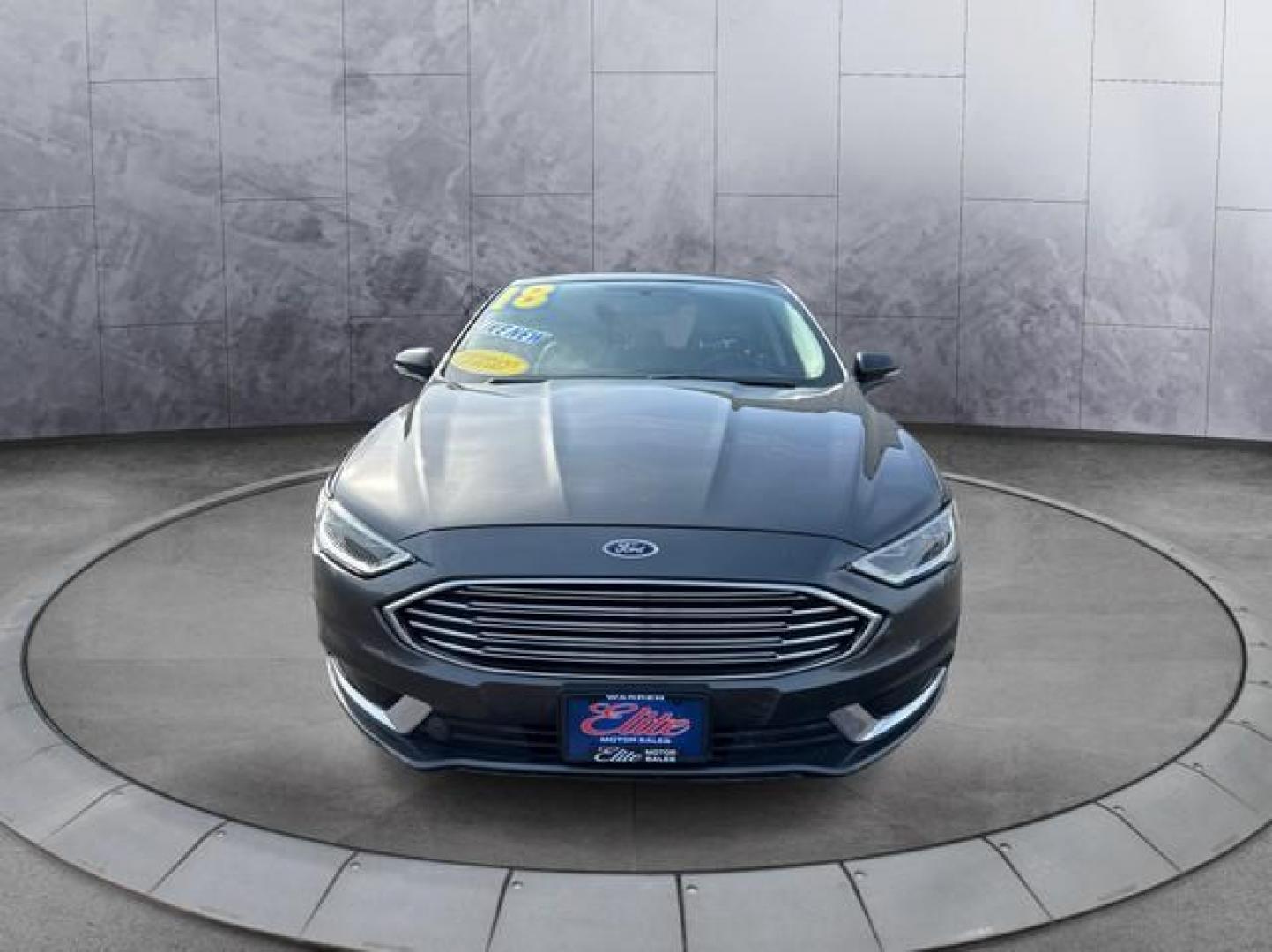 2018 GRAY FORD FUSION (3FA6P0T96JR) with an L4,2.0L(122 CID),DOHC engine, AUTOMATIC transmission, located at 14600 Frazho Road, Warren, MI, 48089, (586) 776-3400, 42.485996, -82.974220 - Photo#1