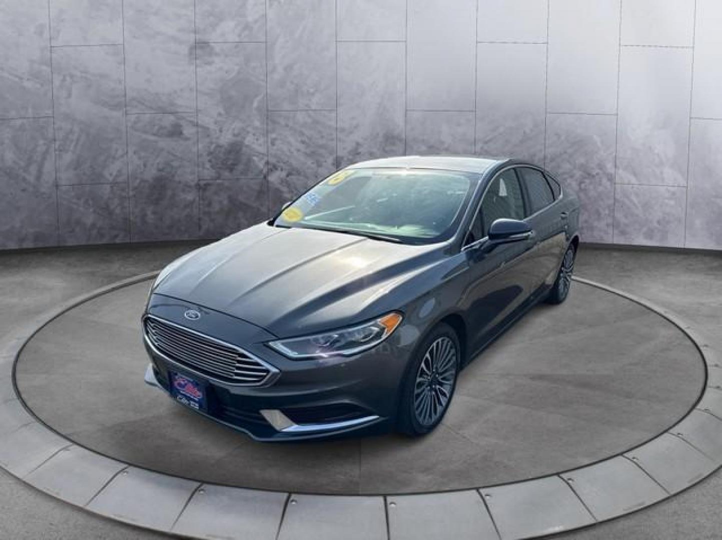 2018 GRAY FORD FUSION (3FA6P0T96JR) with an L4,2.0L(122 CID),DOHC engine, AUTOMATIC transmission, located at 14600 Frazho Road, Warren, MI, 48089, (586) 776-3400, 42.485996, -82.974220 - Photo#2