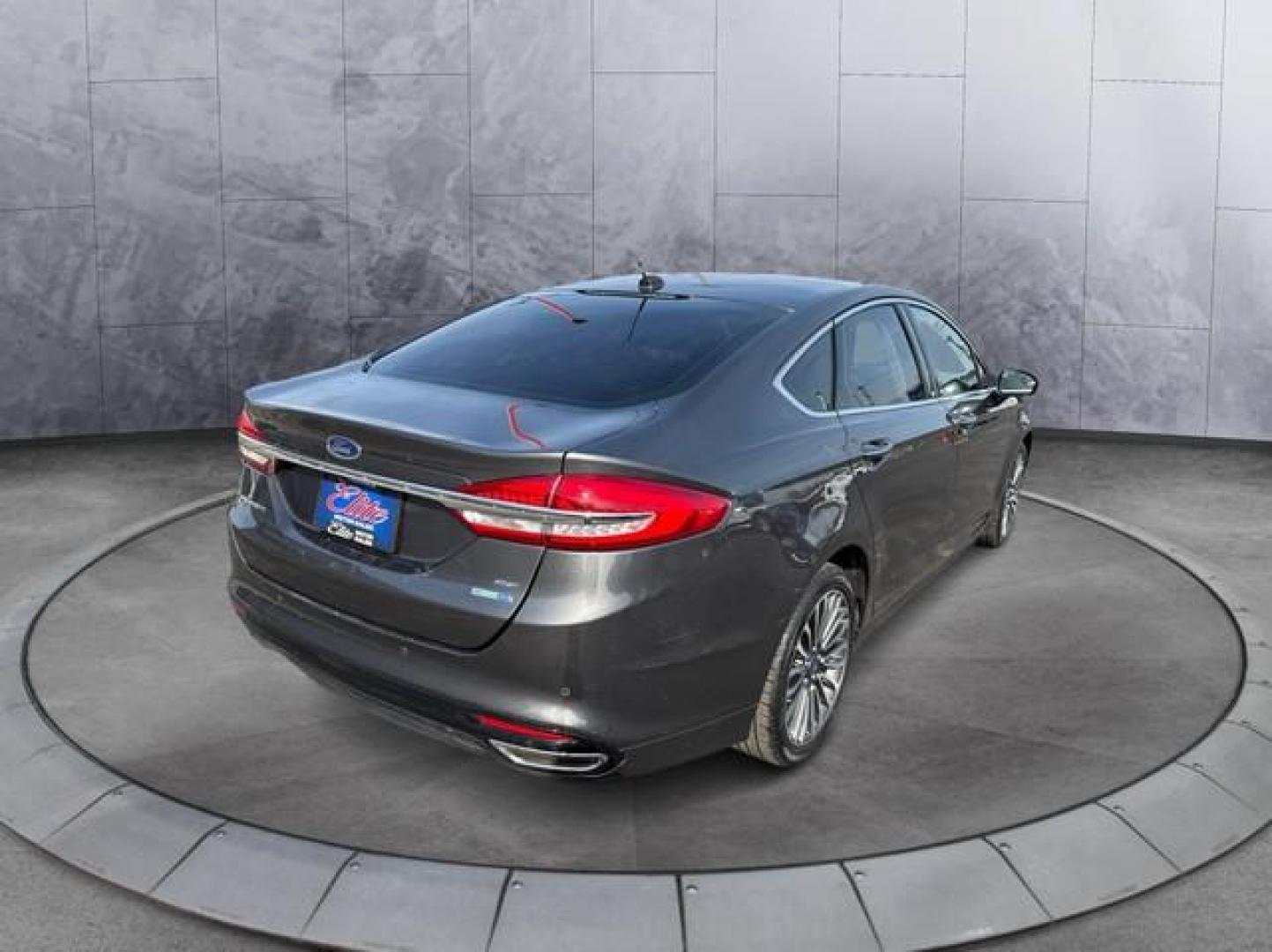 2018 GRAY FORD FUSION (3FA6P0T96JR) with an L4,2.0L(122 CID),DOHC engine, AUTOMATIC transmission, located at 14600 Frazho Road, Warren, MI, 48089, (586) 776-3400, 42.485996, -82.974220 - Photo#4