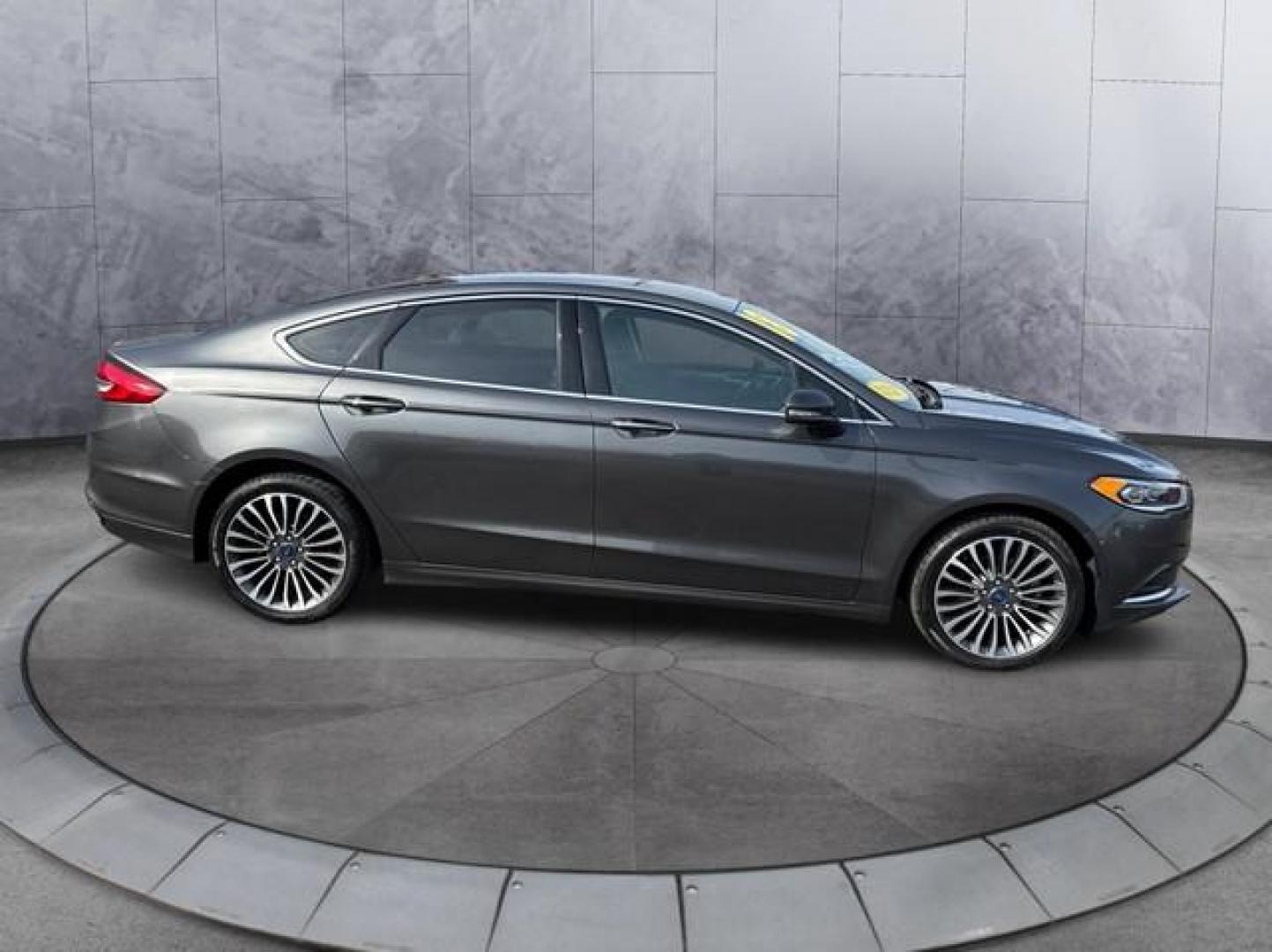 2018 GRAY FORD FUSION (3FA6P0T96JR) with an L4,2.0L(122 CID),DOHC engine, AUTOMATIC transmission, located at 14600 Frazho Road, Warren, MI, 48089, (586) 776-3400, 42.485996, -82.974220 - Photo#7
