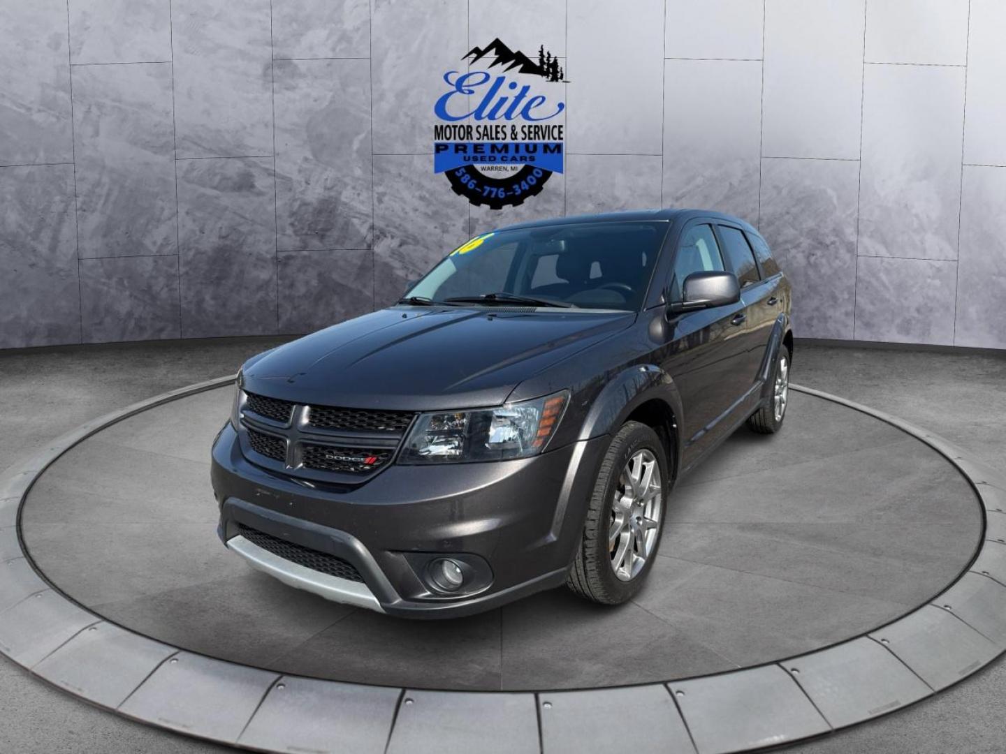 2016 GRAY DODGE JOURNEY (3C4PDDEG8GT) with an V6,3.6L(220 CID),DOHC engine, AUTOMATIC transmission, located at 14600 Frazho Road, Warren, MI, 48089, (586) 776-3400, 42.485996, -82.974220 - Photo#0