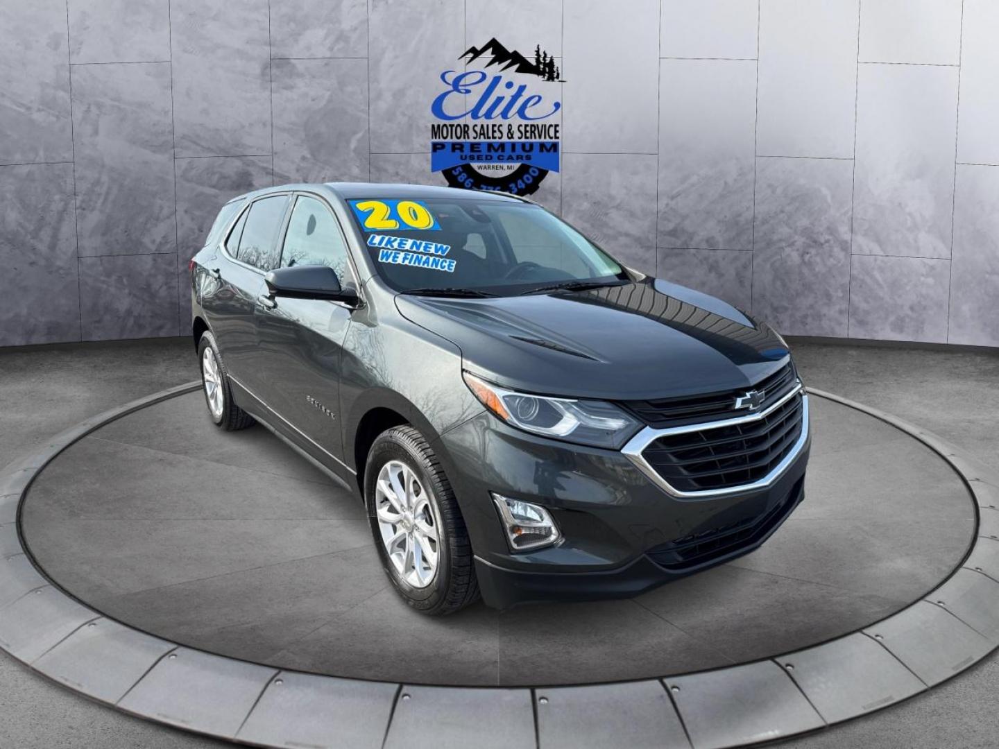 2020 GRAY CHEVROLET EQUINOX (3GNAXJEV0LS) with an L4,1.5L(91 CID), engine, AUTOMATIC transmission, located at 14600 Frazho Road, Warren, MI, 48089, (586) 776-3400, 42.485996, -82.974220 - Photo#2