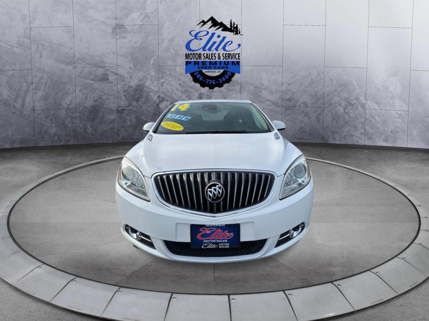 2014 WHITE BUICK VERANO (1G4PR5SK3E4) with an L4,2.4L(145 CID),DOHC engine, AUTOMATIC transmission, located at 14600 Frazho Road, Warren, MI, 48089, (586) 776-3400, 42.485996, -82.974220 - Photo#1