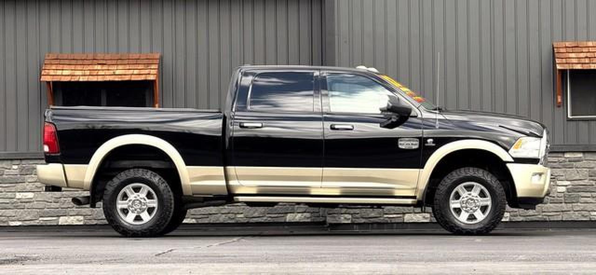 2012 BLACK RAM 3500 LONGHORN (3C63D3FL5CG) with an L6,6.7L(408 CID),OHV engine, AUTOMATIC transmission, located at 14600 Frazho Road, Warren, MI, 48089, (586) 776-3400, 42.485996, -82.974220 - Photo#1