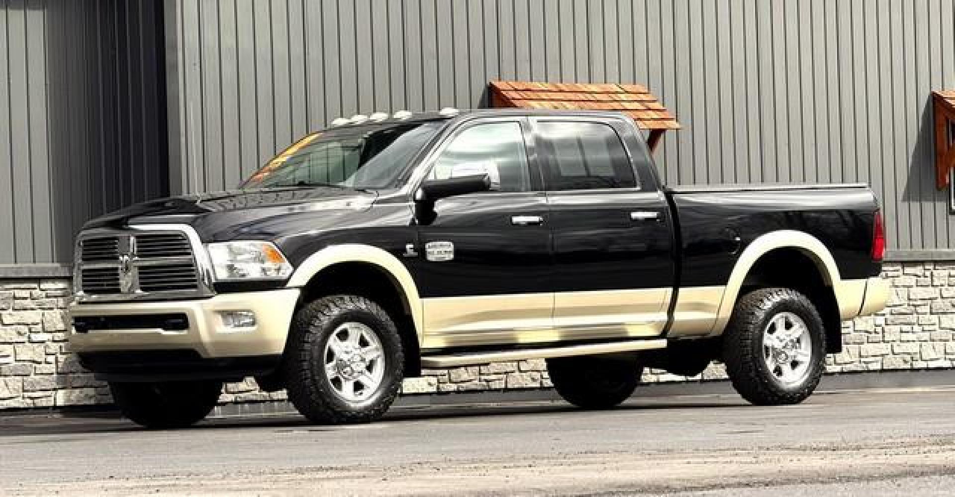 2012 BLACK RAM 3500 LONGHORN (3C63D3FL5CG) with an L6,6.7L(408 CID),OHV engine, AUTOMATIC transmission, located at 14600 Frazho Road, Warren, MI, 48089, (586) 776-3400, 42.485996, -82.974220 - Photo#2