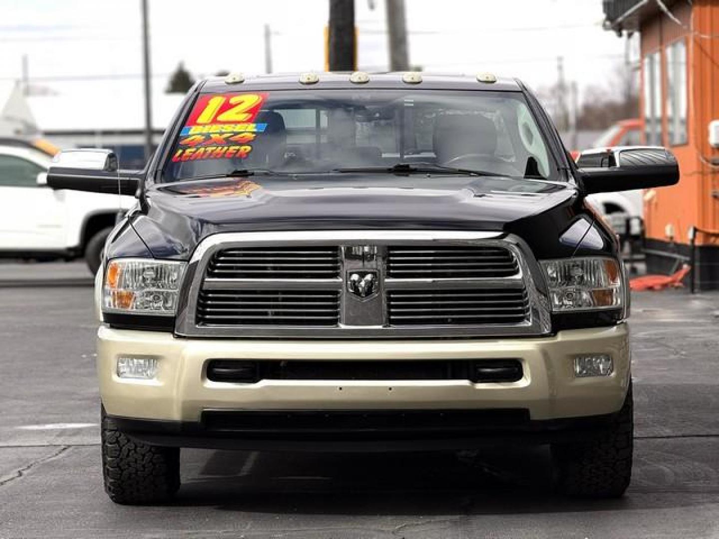 2012 BLACK RAM 3500 LONGHORN (3C63D3FL5CG) with an L6,6.7L(408 CID),OHV engine, AUTOMATIC transmission, located at 14600 Frazho Road, Warren, MI, 48089, (586) 776-3400, 42.485996, -82.974220 - Photo#4