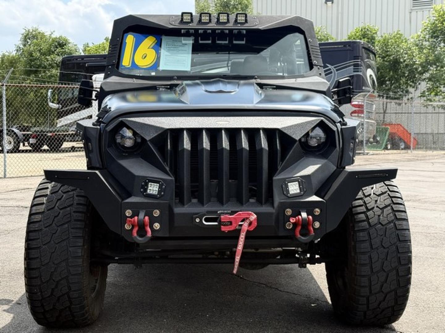2016 BLACK JEEP WRANGLER (1C4AJWBG1GL) with an V6,3.6L(220 CID),DOHC engine, AUTOMATIC transmission, located at 14600 Frazho Road, Warren, MI, 48089, (586) 776-3400, 42.485996, -82.974220- Photo#8